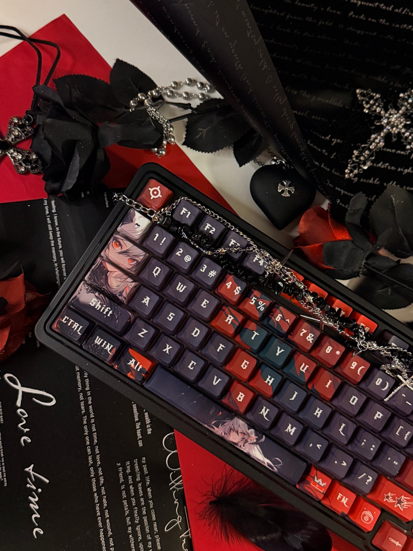 Unboxing For Sales ARTEMIS K719 PRO Anime RGB Gaming Mechanical Keyboard(not including shooting decoration)