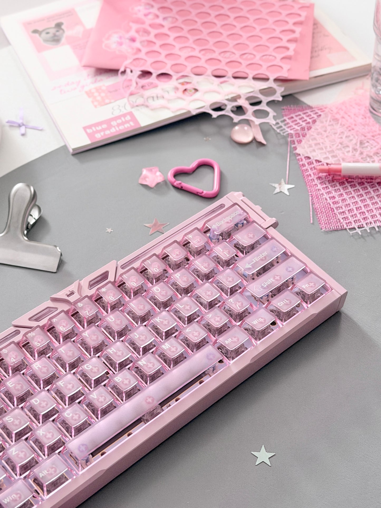 Unboxing Clearance ONLY 1 Instock BGX60 Pink Aluminum Magnetic Switch Gaming Keyboard