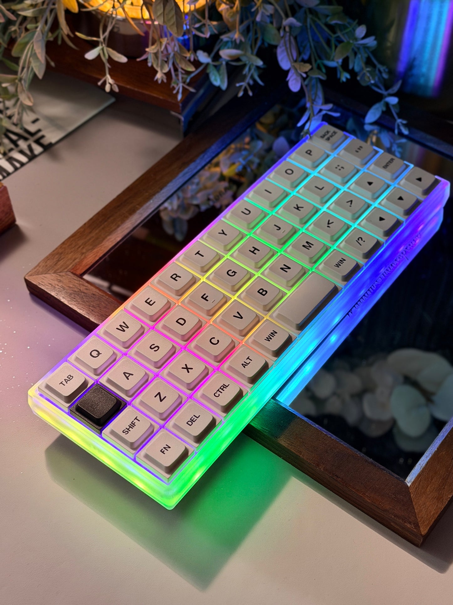 Unboxing Clearance ONLY 1 Instock Chosfox Geonix Rev.2.5 Mini 40% Low-Profile Mechanical Keyboard