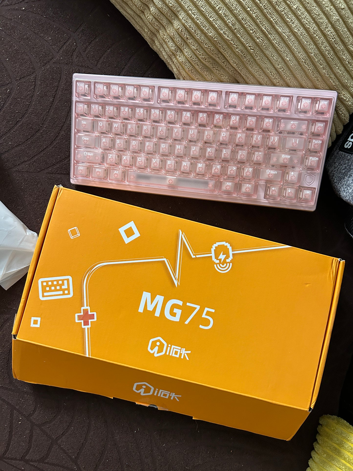 Unboxing Sample For Sales ONLY 1 Instock Pink Irok Mg75 Pro Aluminum Magnetic Mechanical Keyboard Gaming 0.005mm 8k Polling Rate Rapid Trigger Rgb Hotswap Gamer Keyboard