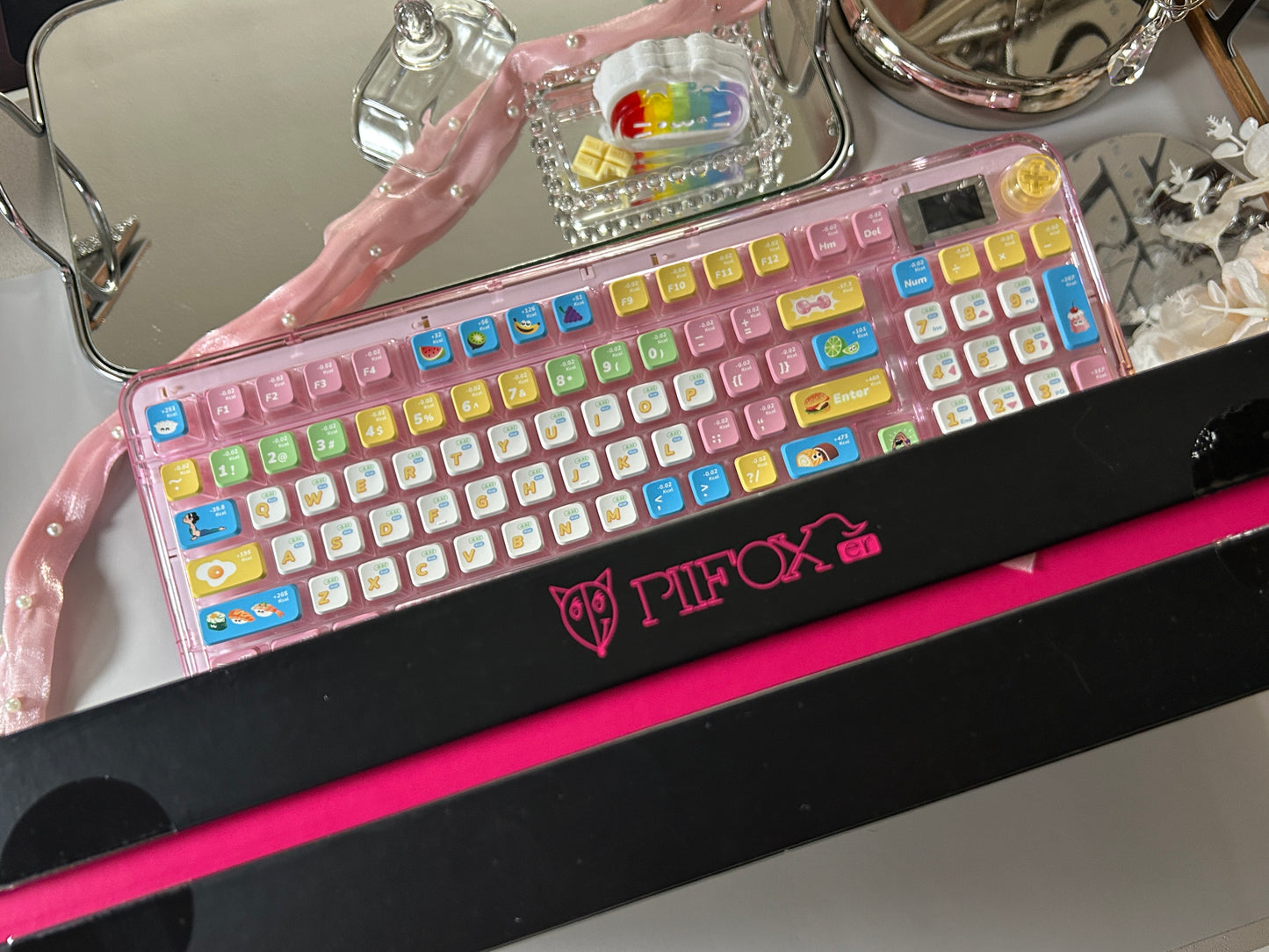 Unboxing Sample For Sales ONLY 1 Instock PIIFOX ER95 Triple-Mode Wireless Mechanical Keyboard With LCD Screen