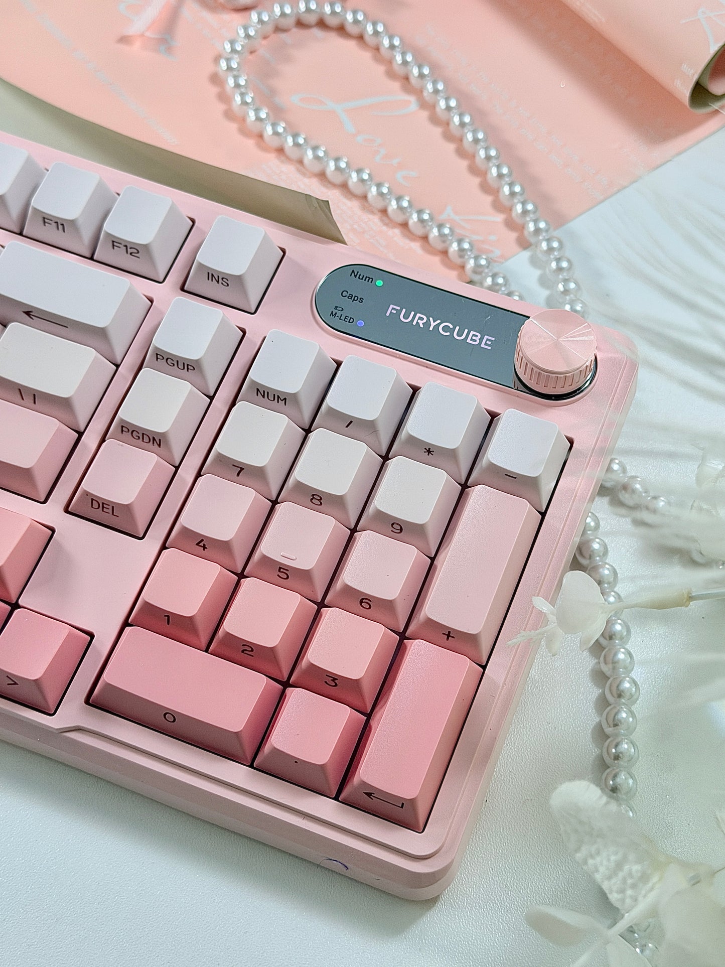 Unboxing For SALEs IP98 Wireless Gaming Keyboard - Wireless Keyboard with RGB Backlighting, IPX8 Water Resistance, and Side Printed PBT Translucent Keycaps, Suitable for Gaming or Work (Pink White)