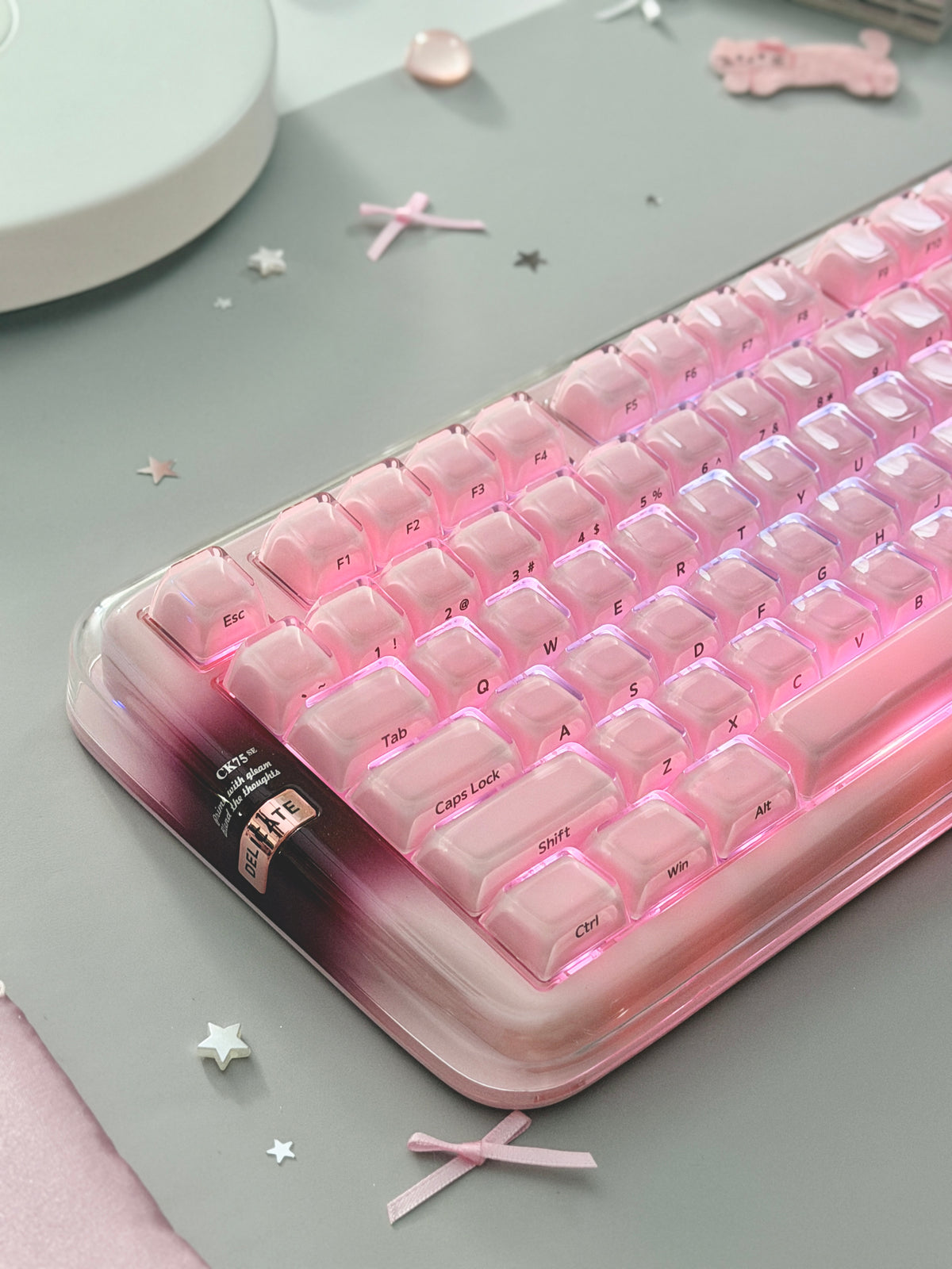 Unboxing Clearance ONLY 1 Instock XVX x CoolKiller CK75 SE Wireless Mechanical Keyboard Pink