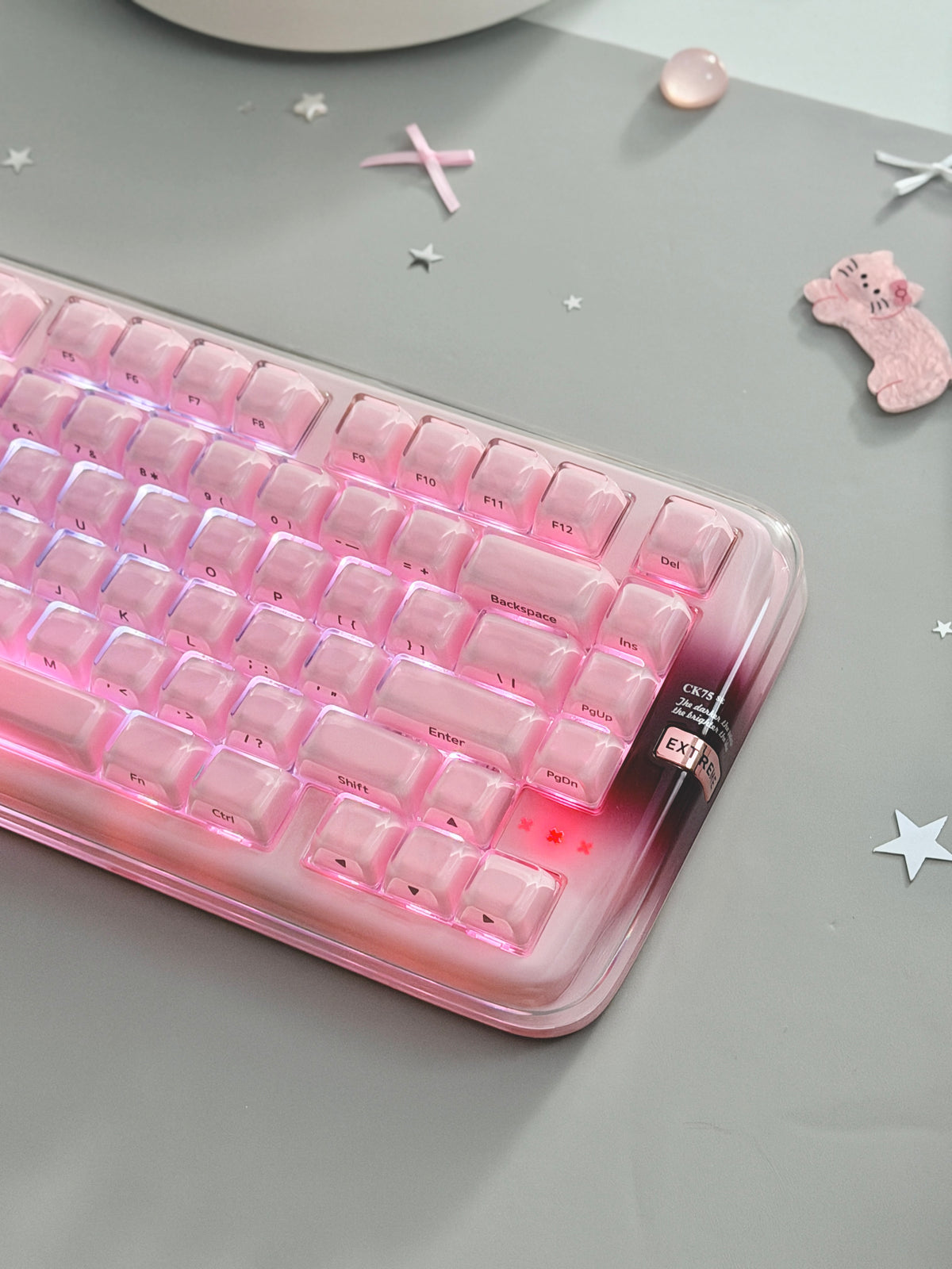 Unboxing Clearance ONLY 1 Instock XVX x CoolKiller CK75 SE Wireless Mechanical Keyboard Pink