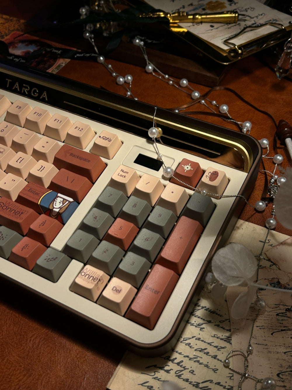 ONLY 1 Instock Prebuilt Aluminum Customized Mechanical Keyboard Targa98 Brown Set