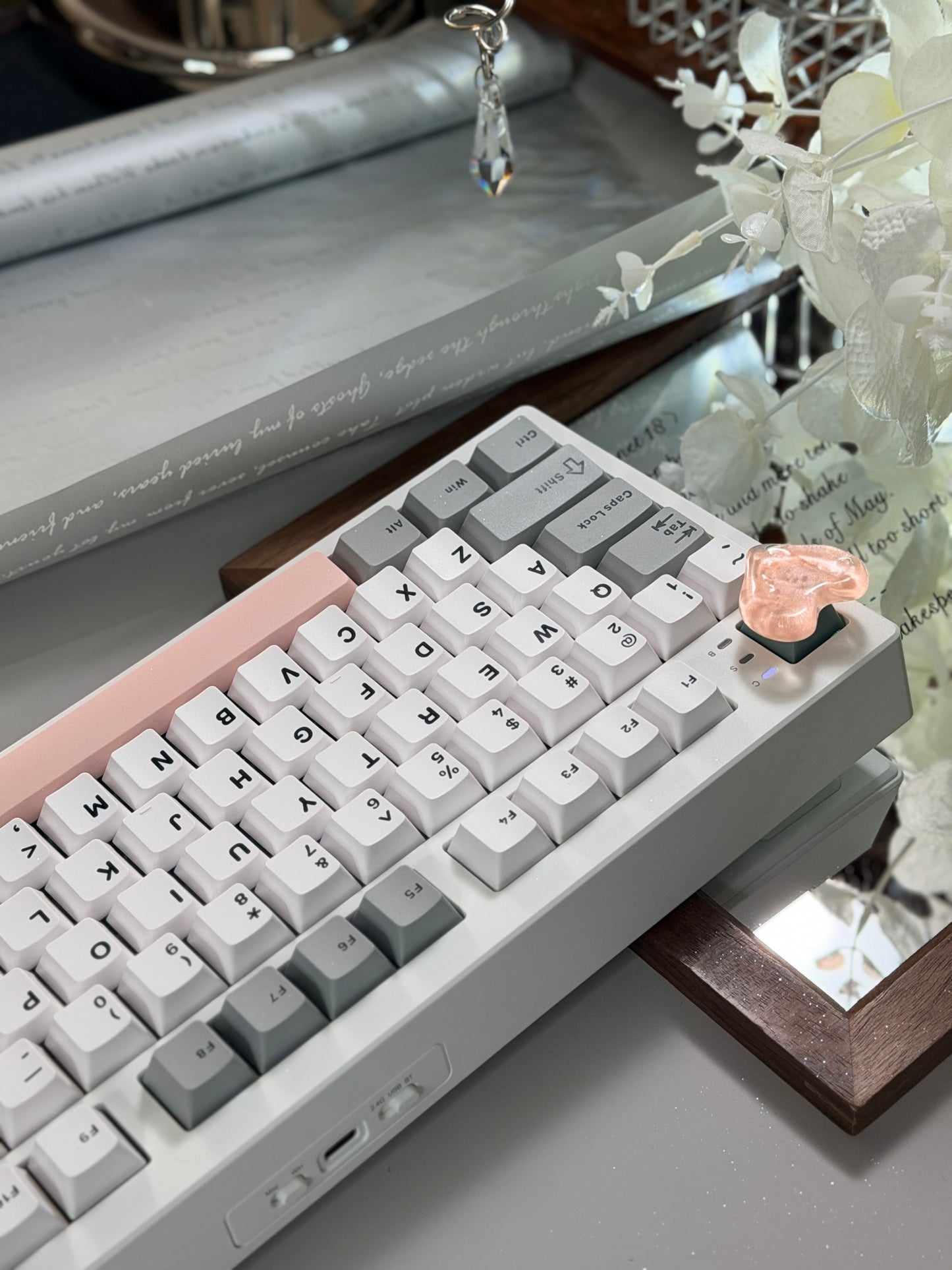 Unboxing Clearance EPOMAKER TH87 RGB Creamy Thock Mechanical Keyboard Sea Salt Silent Switch