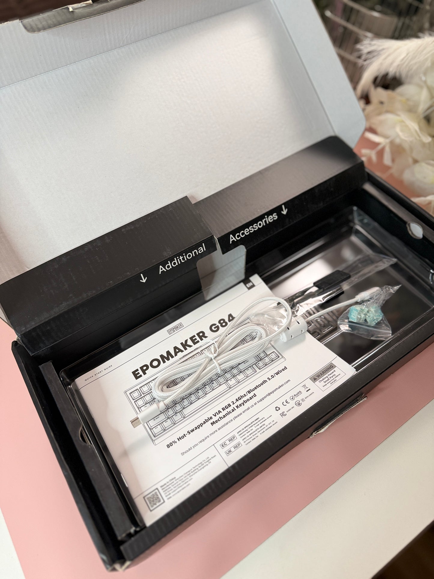 Unboxing For Sales EPOMAKER G84 RGB Gaming Mechanical Wireless Keyboard