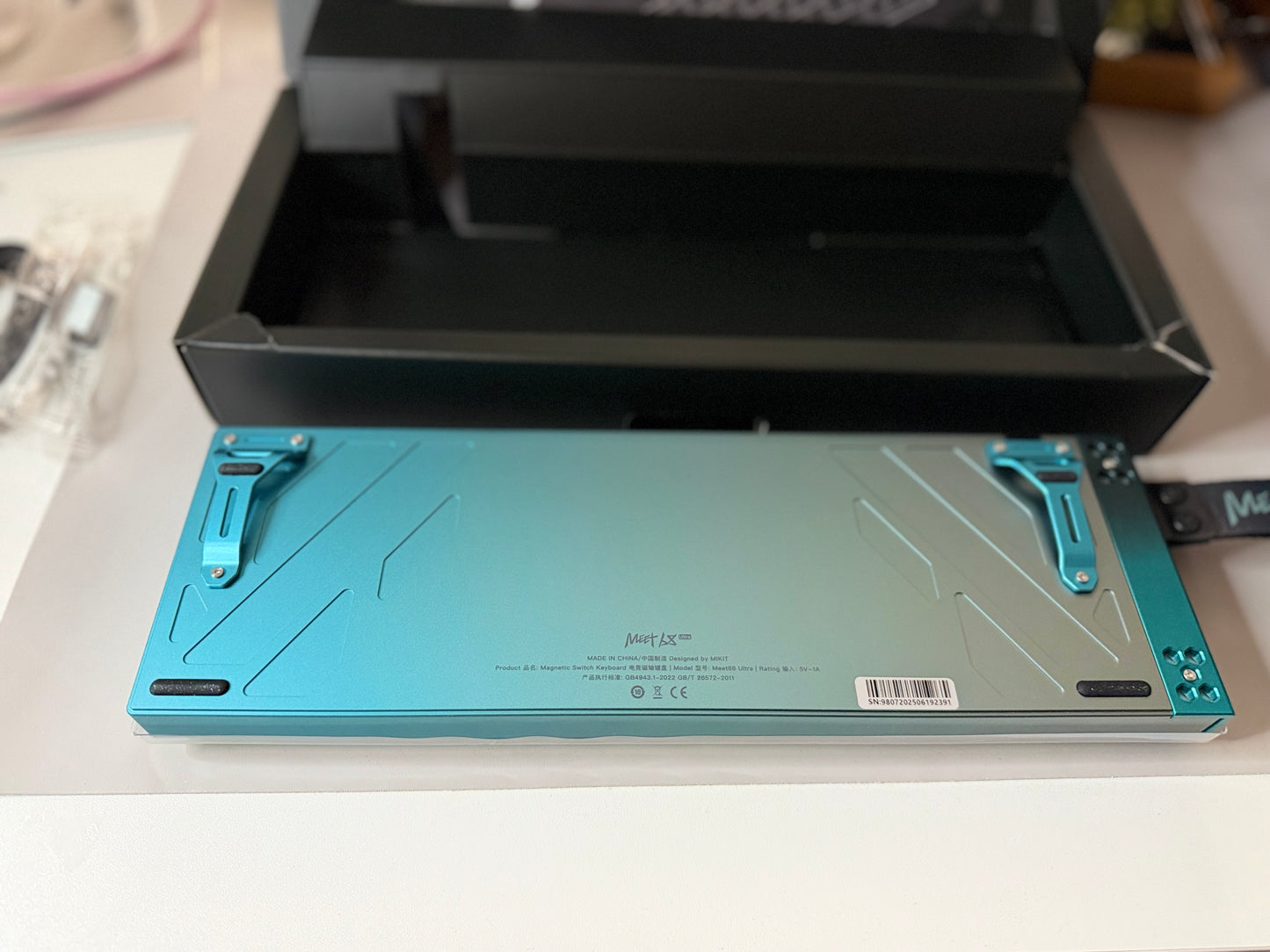 Unboxing For SALEs Meet68 Prebuilt Aurora Green Aluminum Custom Gaming Keyboard + GravaStar UFO Magnetic Switch + Keytok Snake Bell Keycap Set