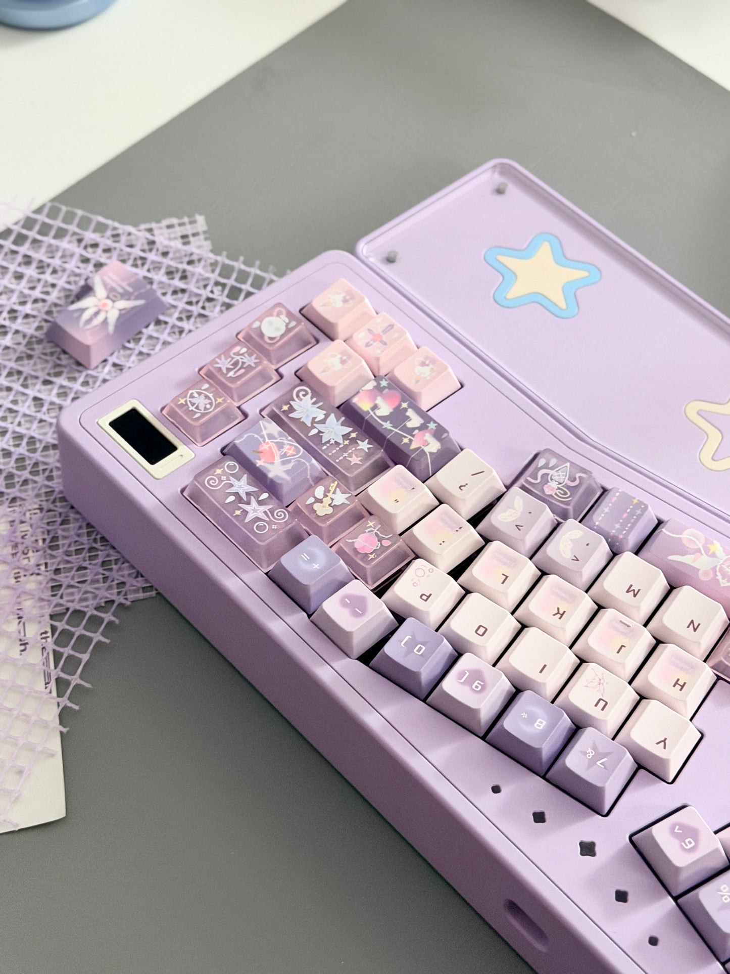 ONLY 1 instock Prebuilt StarAlice Aluminum Customized Mechanical Keyboard With Wrist rest