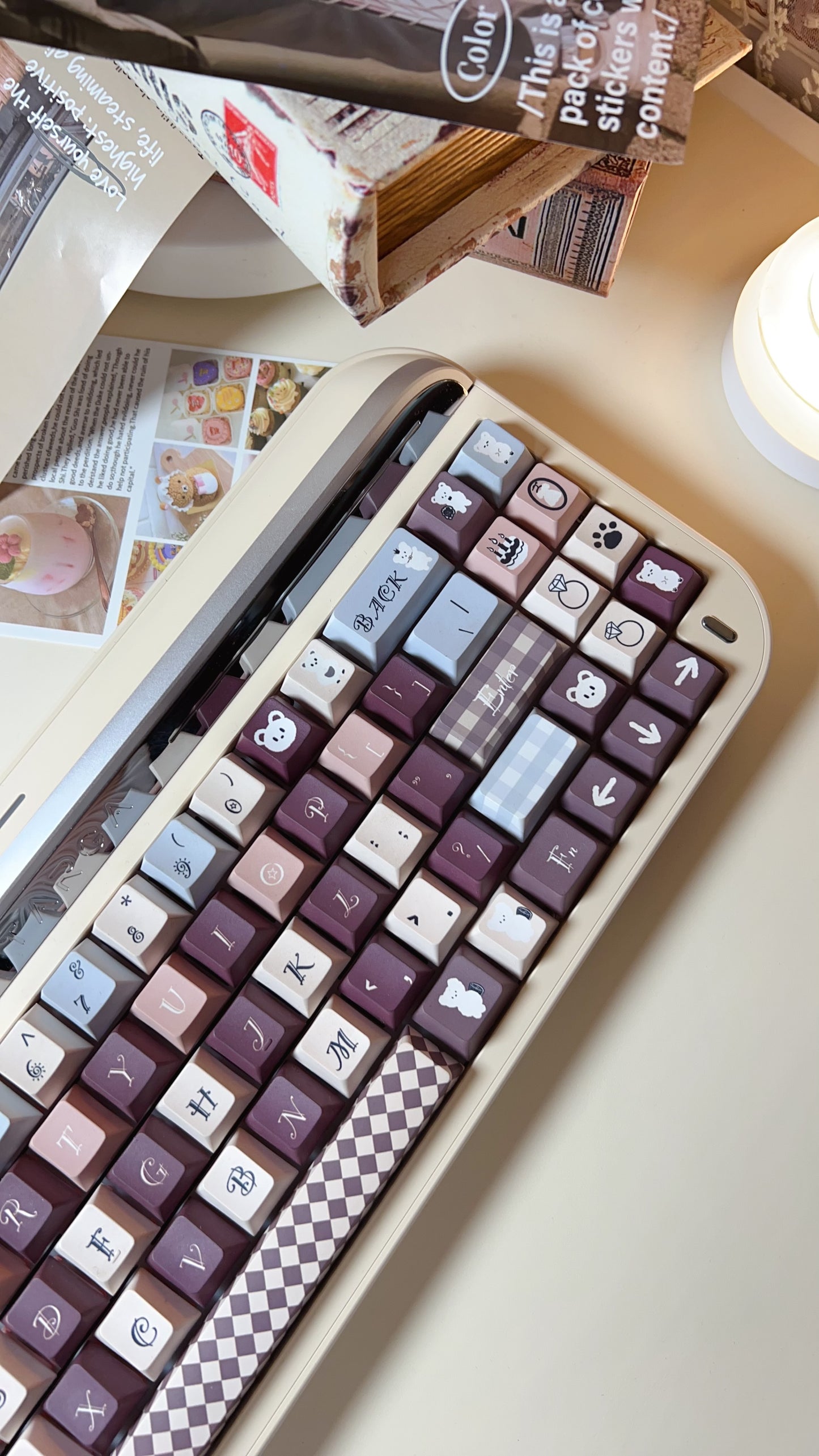 【Only 1 In-stock】Prebuilt Targa65 Beige Silver Aluminum Customized Mechanical Keyboard