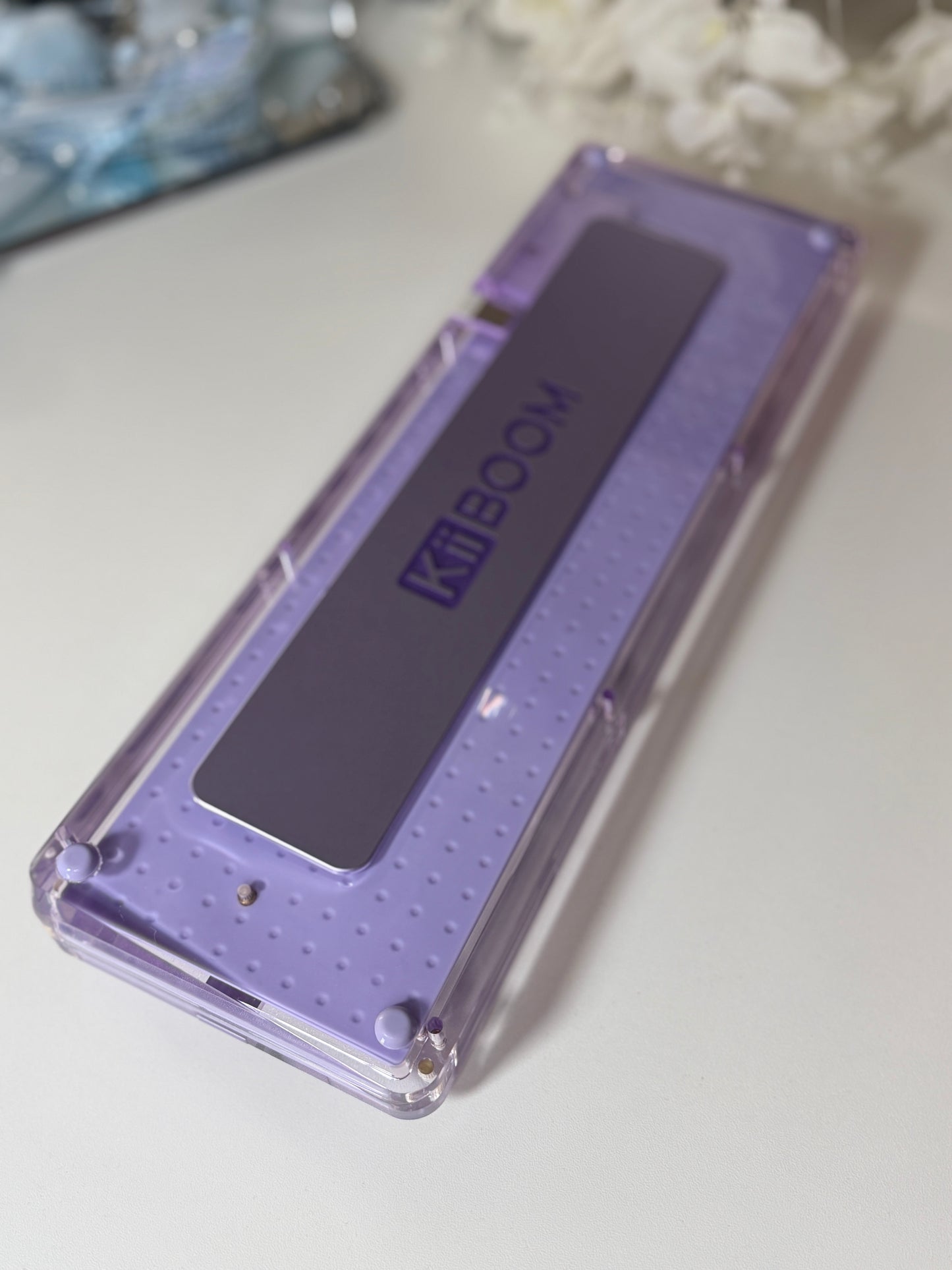 Unboxing For SALEs KiiBOOM Phantom 68 Purple Crystal Mechanical Keyboard + Taro Bobo Keycaps Alpha-A Set & Small Block