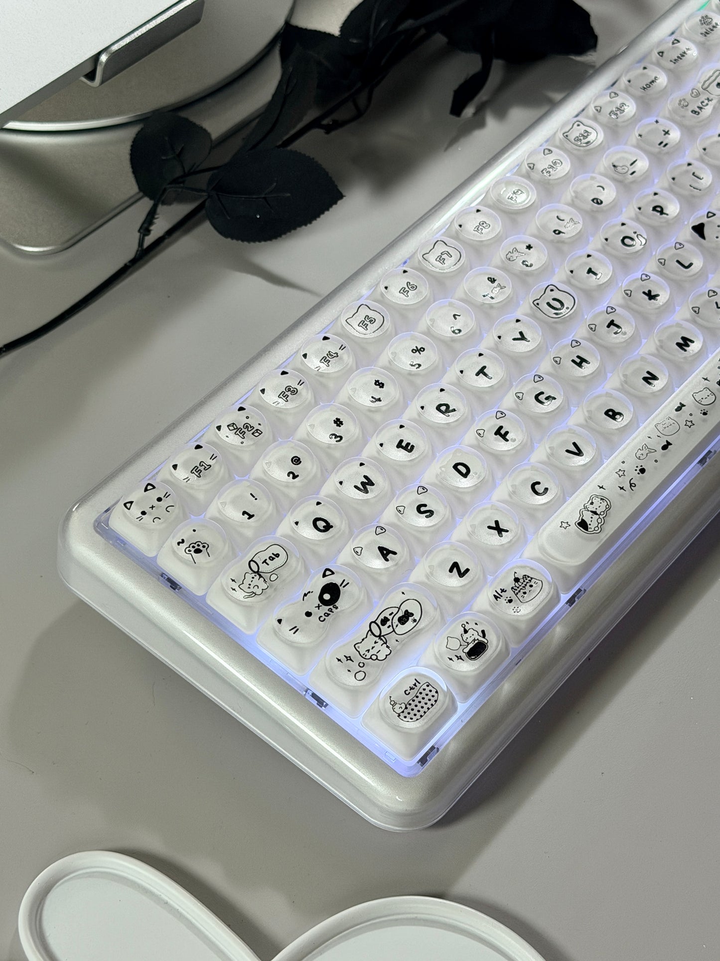 Unboxing Clearance ONLY 1 Instock MechLands X Maorbeng X100 PRO Membrane Keyboard with Number Pad RGB Backlits Wireless