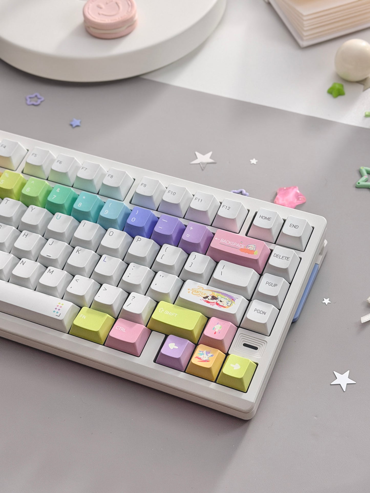 Unboxing Clearance ONLY 1 Instock AULA AG75 Wired Aluminum Keyboard – Shock-Dampening Cloud Rock White(Pro)