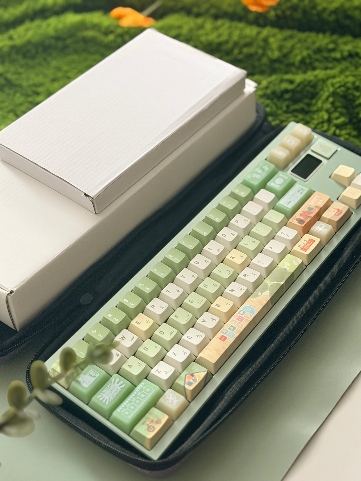ONLY 1 Instock Prebuilt QUER Vela70 R2 Mechanical Keyboard Kit Tri Mode Wireless Keyboard Kit GASKET Hot Swap Screen Aluminum Set