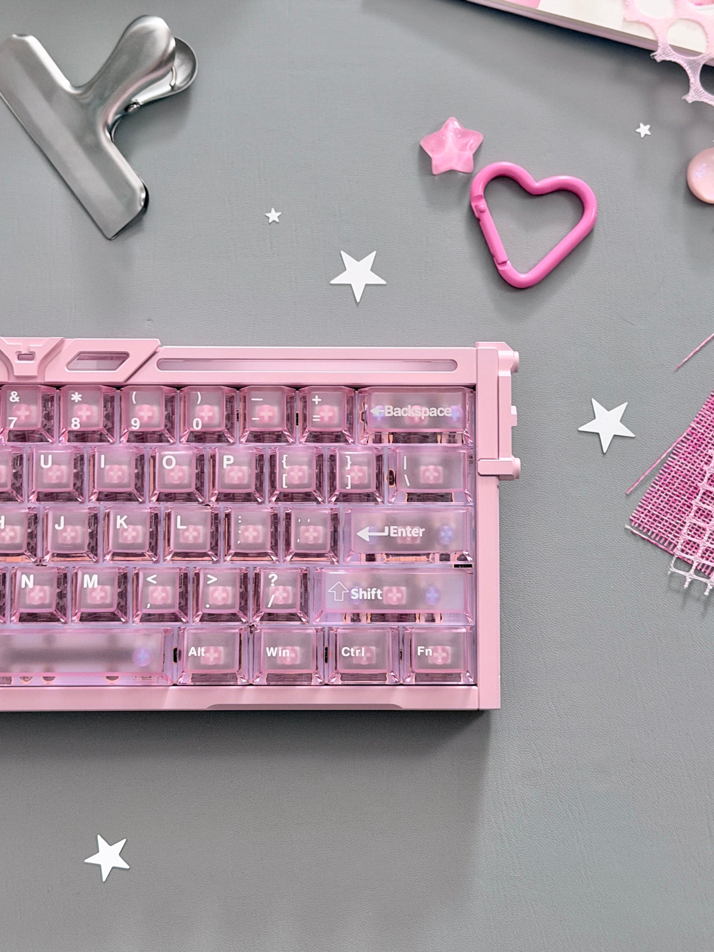 Unboxing Clearance ONLY 1 Instock BGX60 Pink Aluminum Magnetic Switch Gaming Keyboard