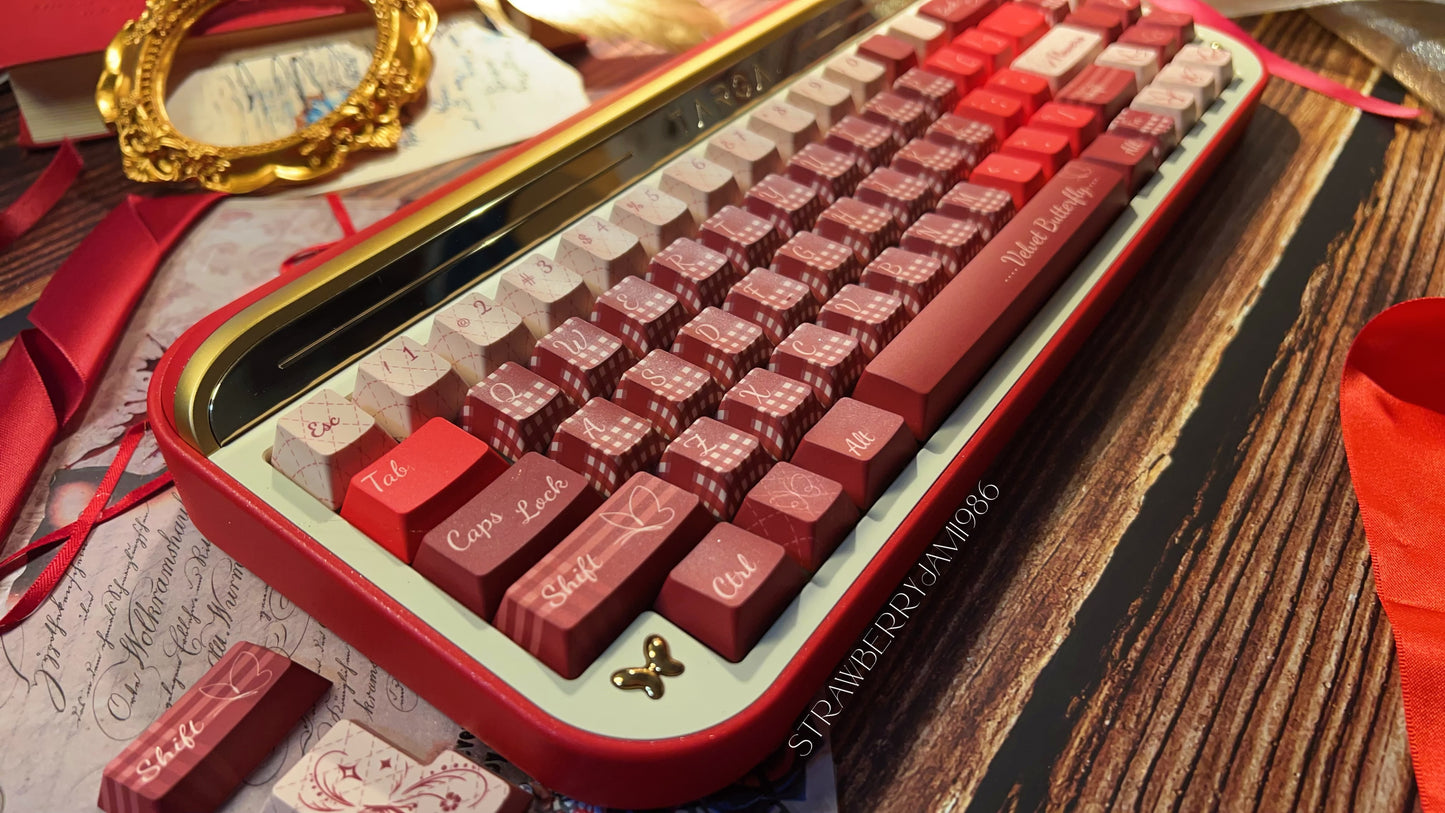 091 Dark Red Bean Nanguo 150-keys Cherry Profile Keycap