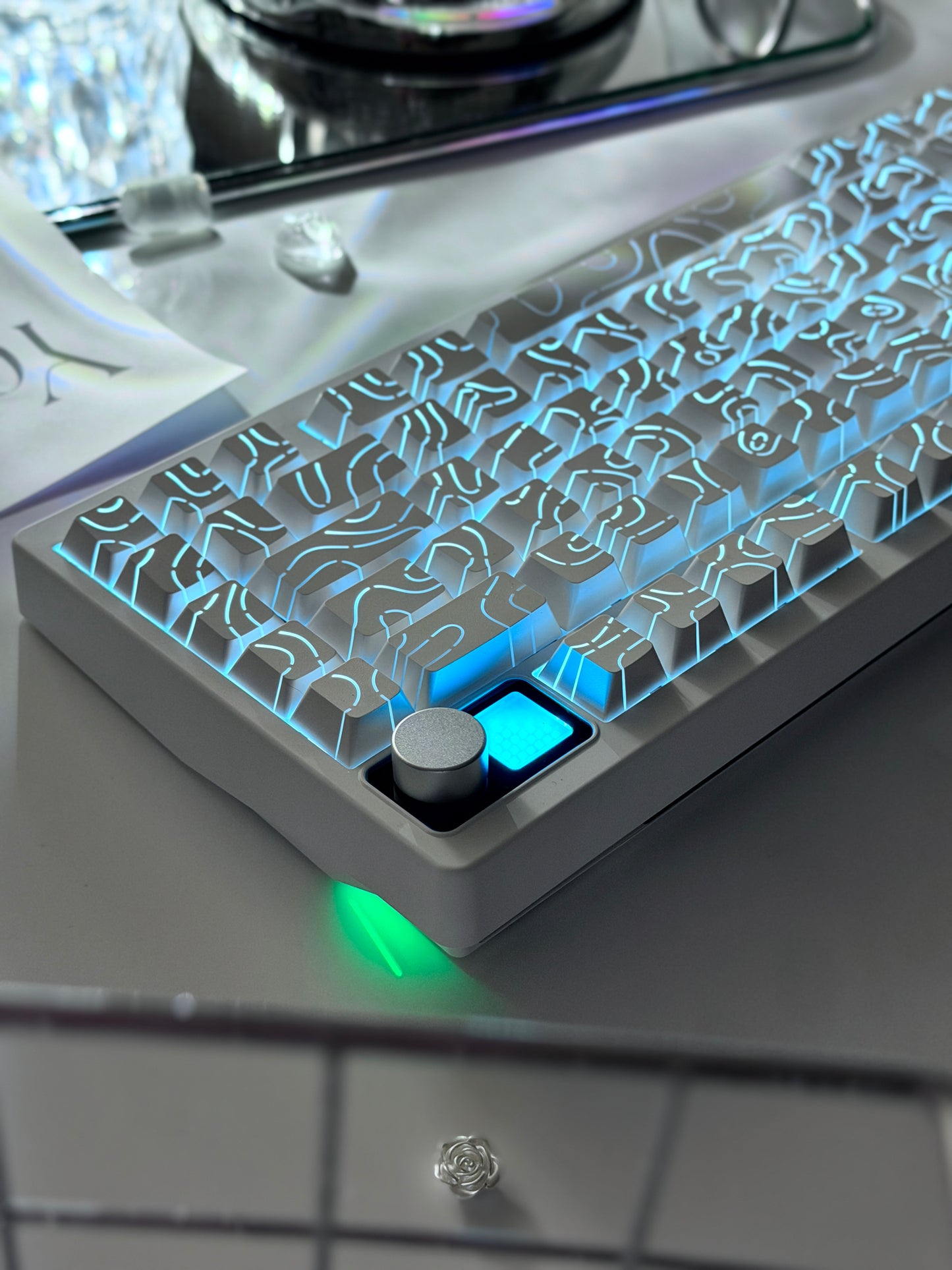 Unboxing ONLY 1 Instock ELECFOX SPECTRA75 Mechanical Gaming Keyboard Wireless RGB Backlight Dot Matrix Display