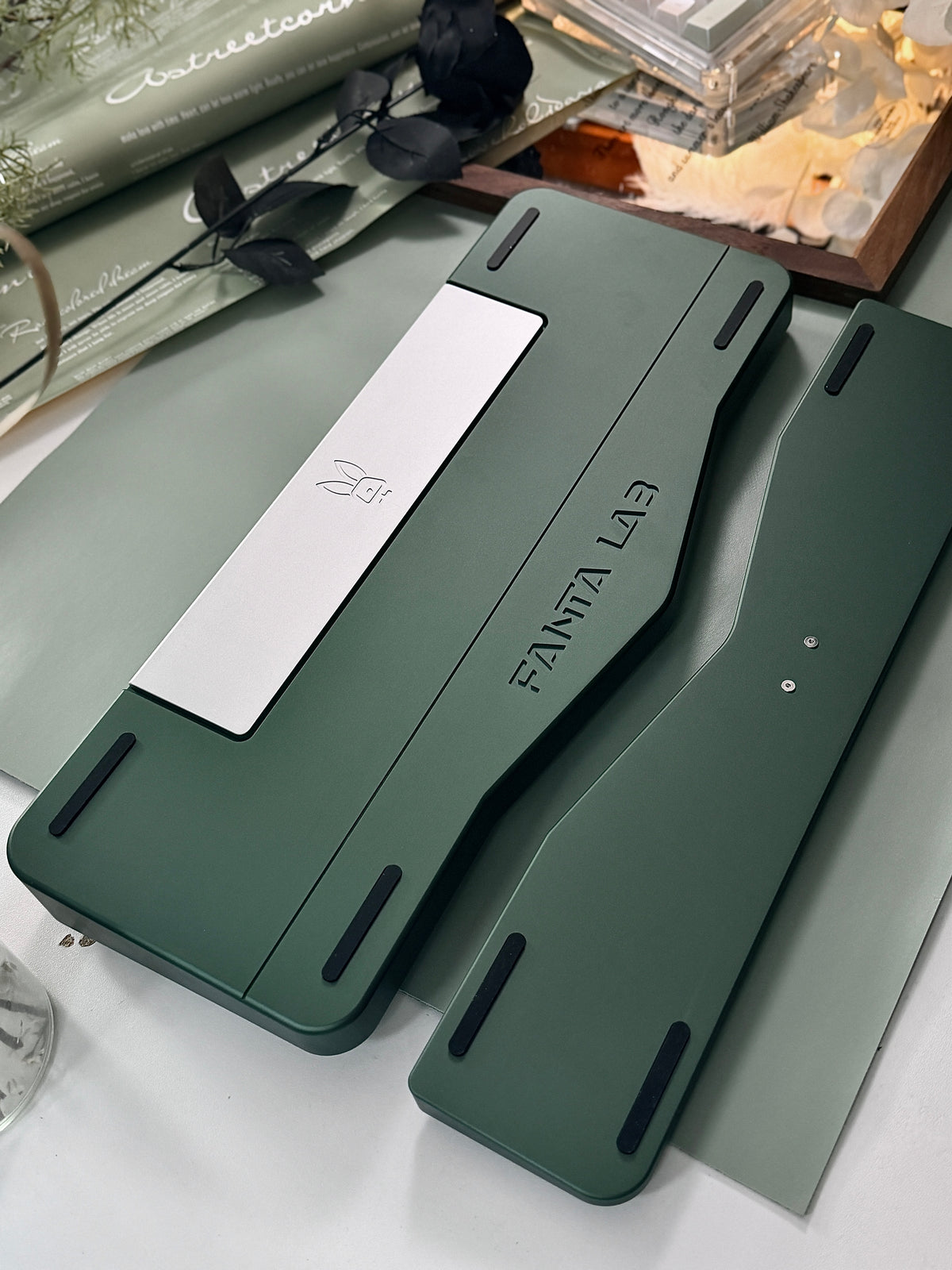 ONLY 1 Instock Prebuilt Aluminum Custom Mechanical Keyboard Vlice Anordized Green Set（free Keycaps & switches, not including number pad）