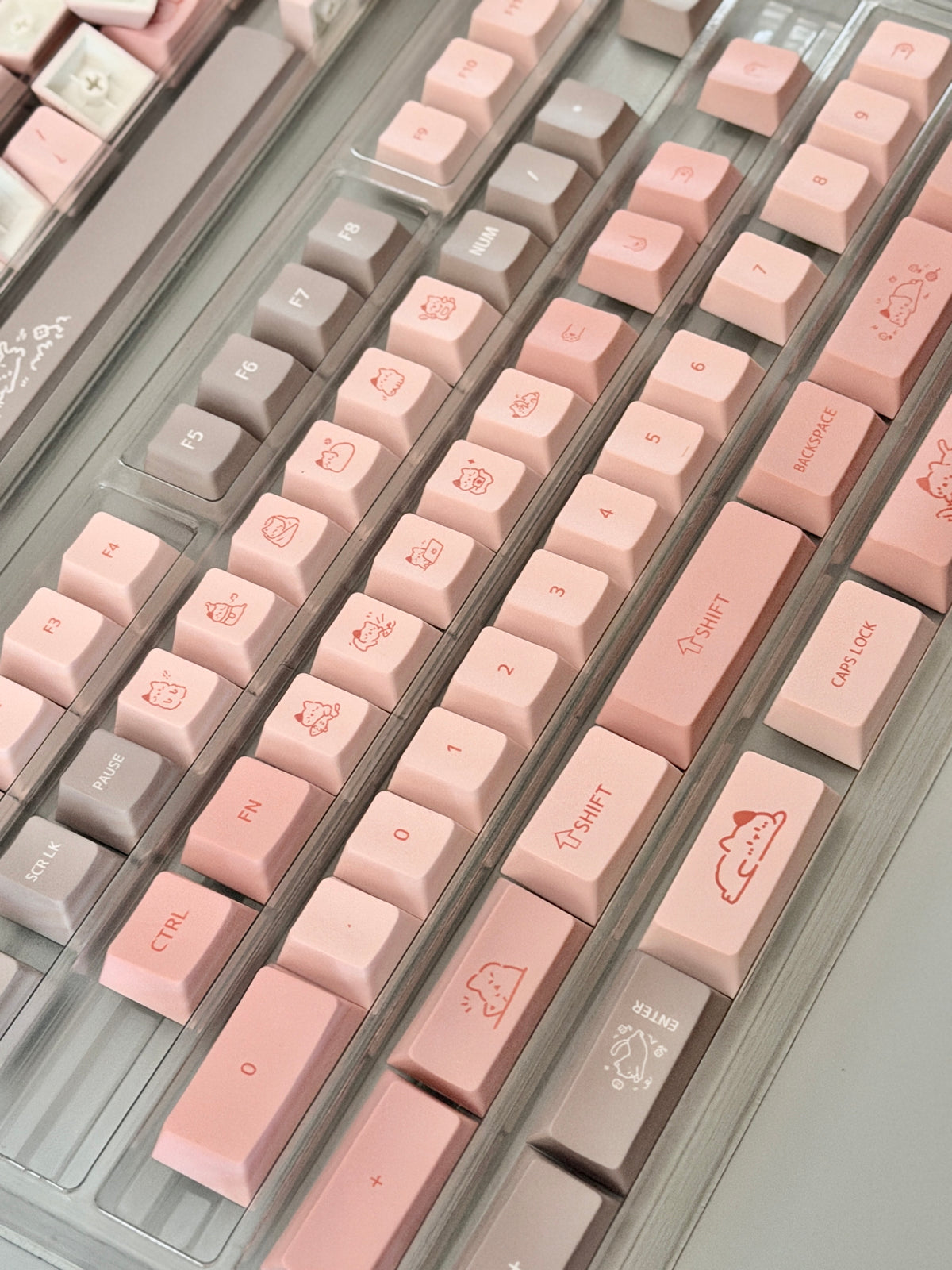 ONLY 1 Instock Prebuilt Aluminum Custom Mechanical Keyboard Targa98 Pink Set