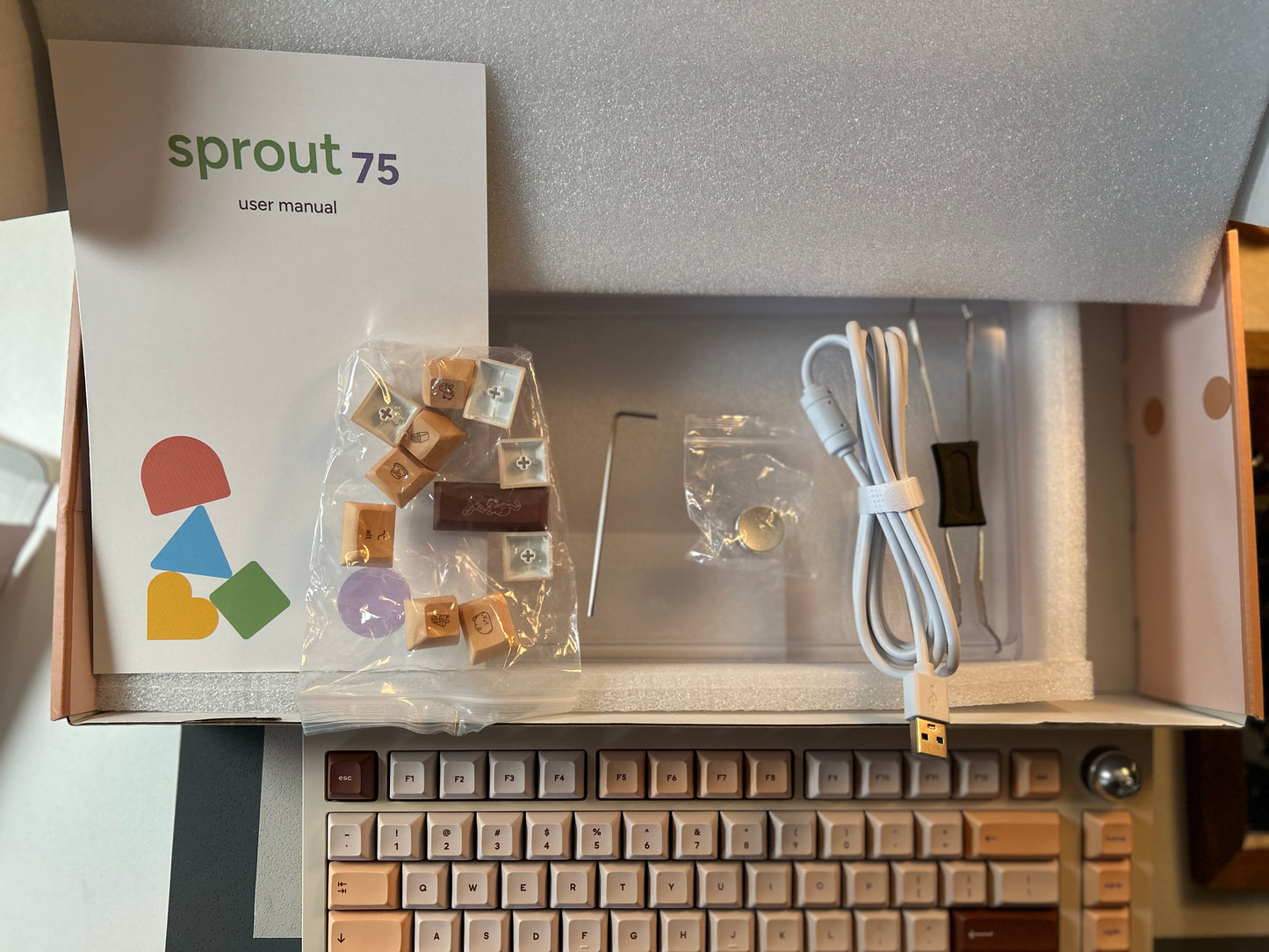 Sample For Sale ONLY 1 Instock Sprout 75 — The Bubble Tea Mechanical Keyboard