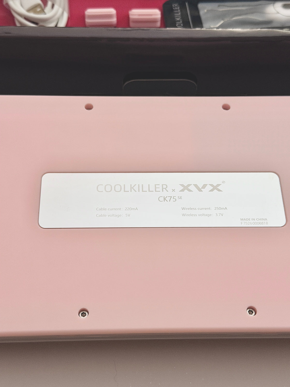 Unboxing Clearance ONLY 1 Instock XVX x CoolKiller CK75 SE Wireless Mechanical Keyboard Pink