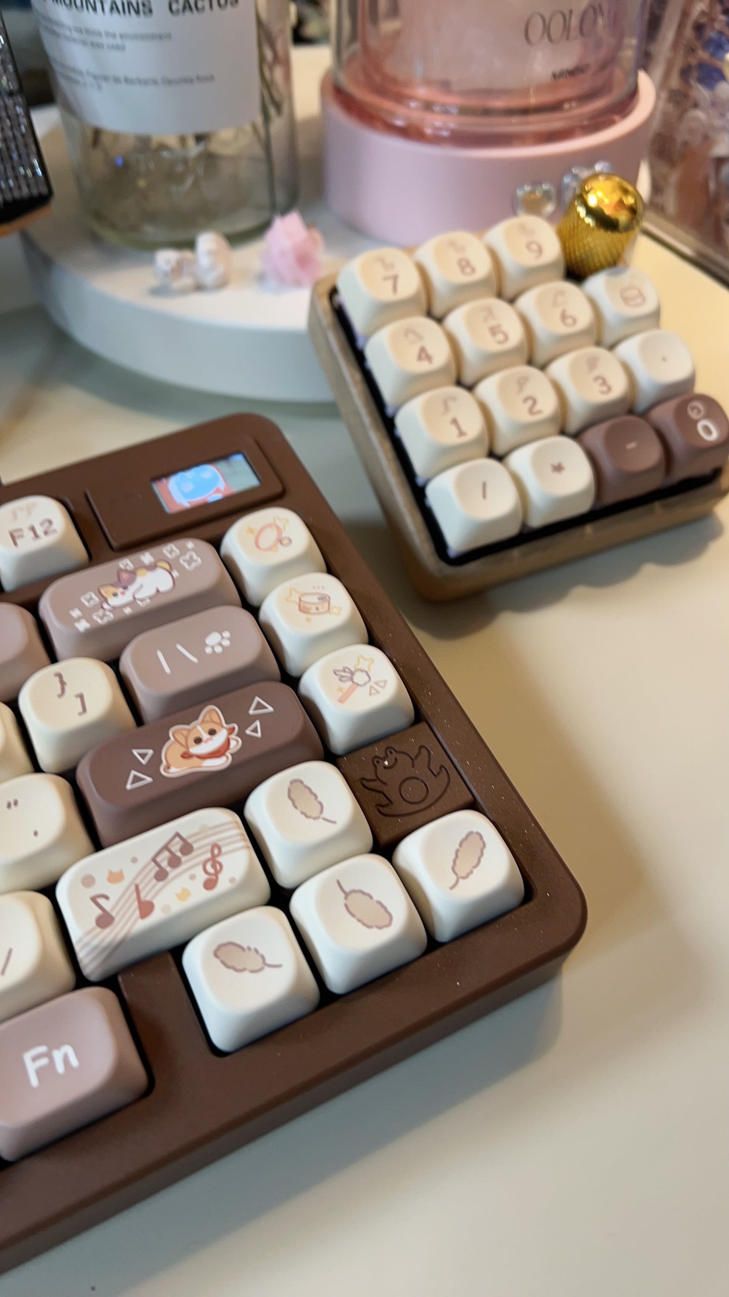 【Preorder】Prebuilt Aluminum Customized Mechanical Keyboard dbp75 Brown And Beige