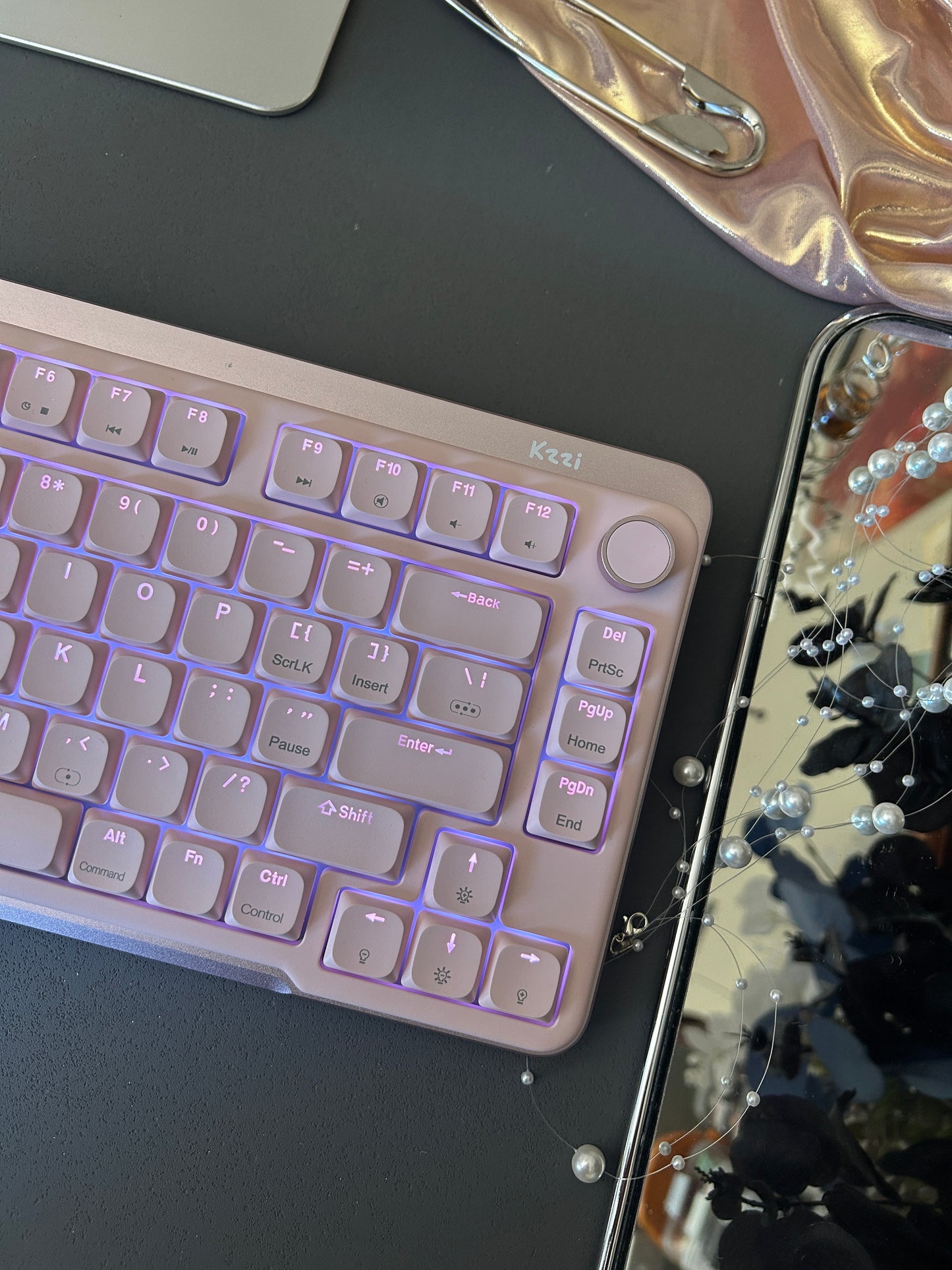 Unboxing Clearance ONLY 1 Instock Kzzi I75 Anodized Pink Low-Profile Wireless Keyboard
