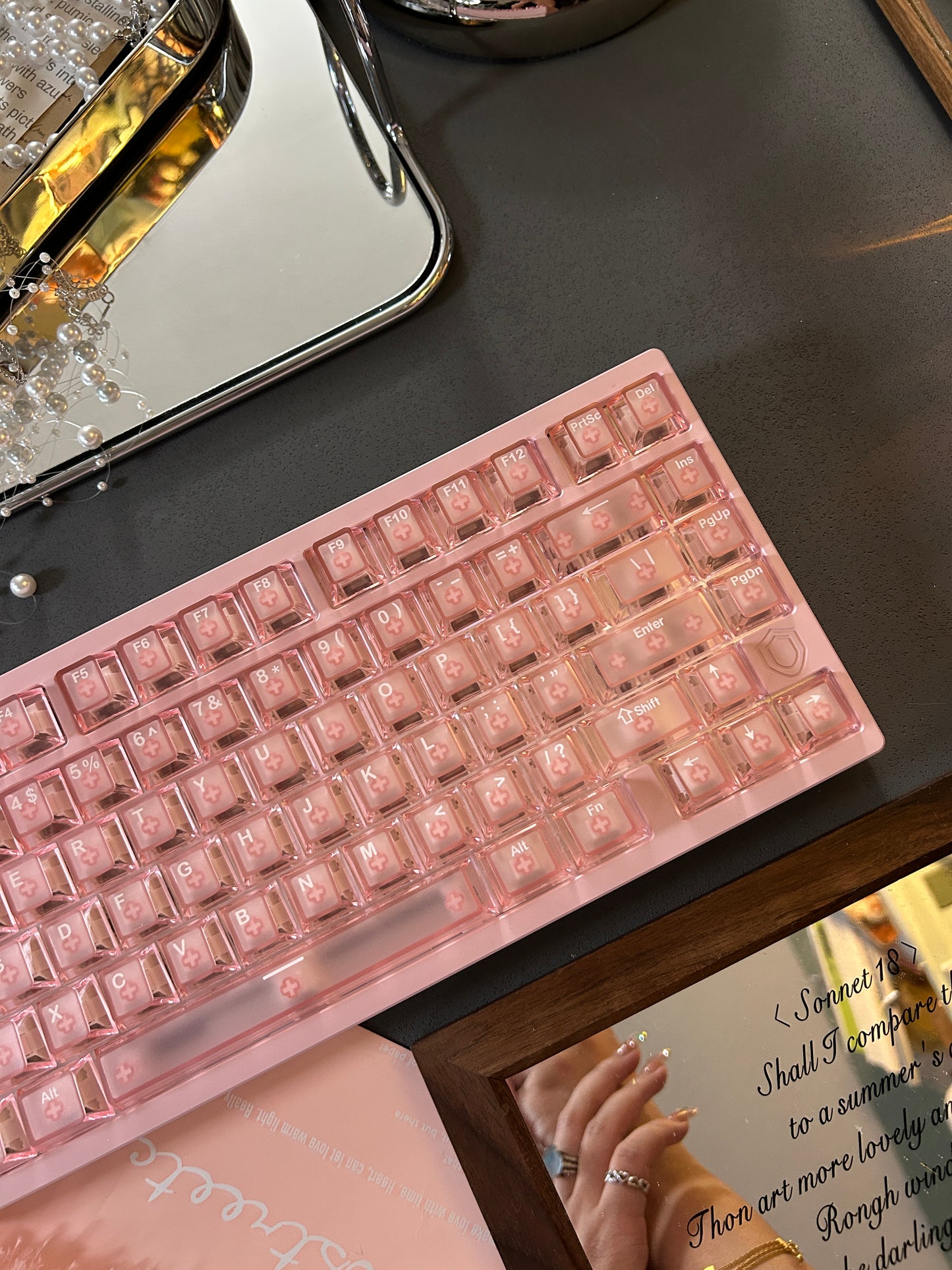 Unboxing Sample For Sales ONLY 1 Instock Pink Irok Mg75 Pro Aluminum Magnetic Mechanical Keyboard Gaming 0.005mm 8k Polling Rate Rapid Trigger Rgb Hotswap Gamer Keyboard