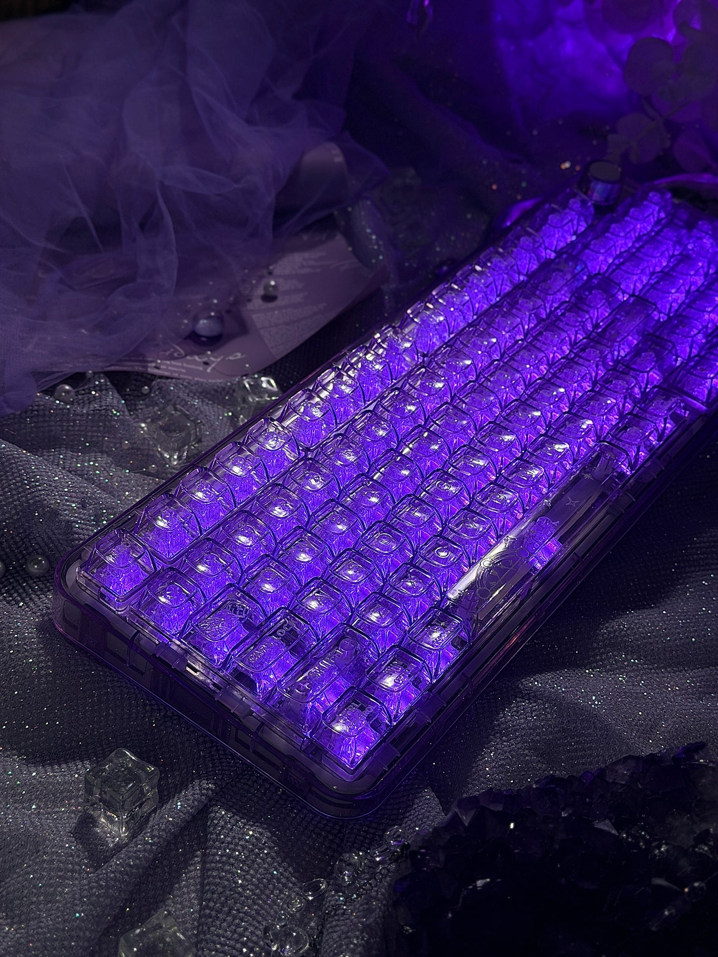Sample For Sale ONLY 1 Instock YUNZII X98 Wireless Mechanical Gaming Keyboard (Purple, Crystal Switch)
