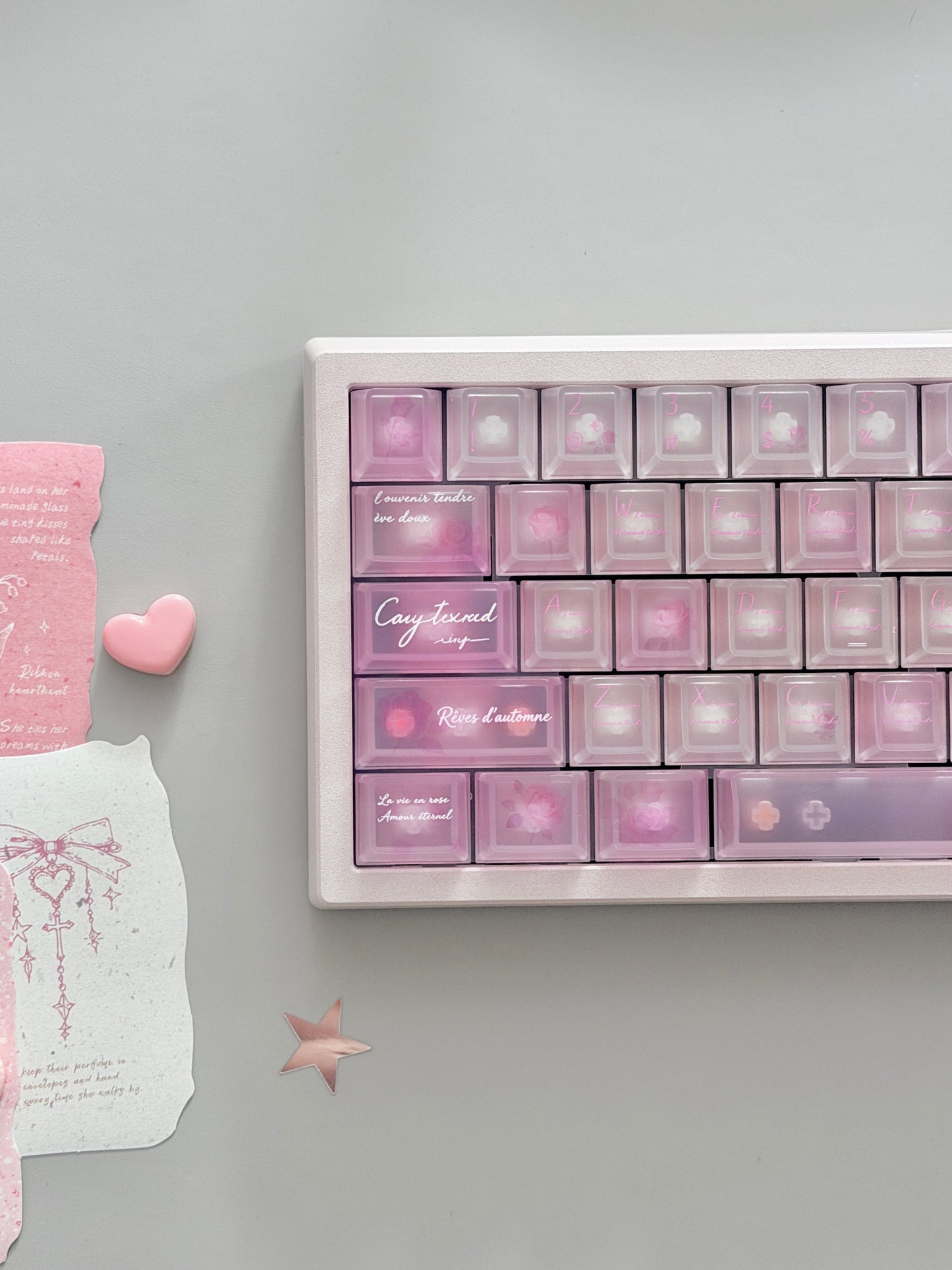 ONLY 1 Instock Prebuilt Aluminum Custom Mechanical Keyboard Meletrix ZOOM65V3 Pink Set
