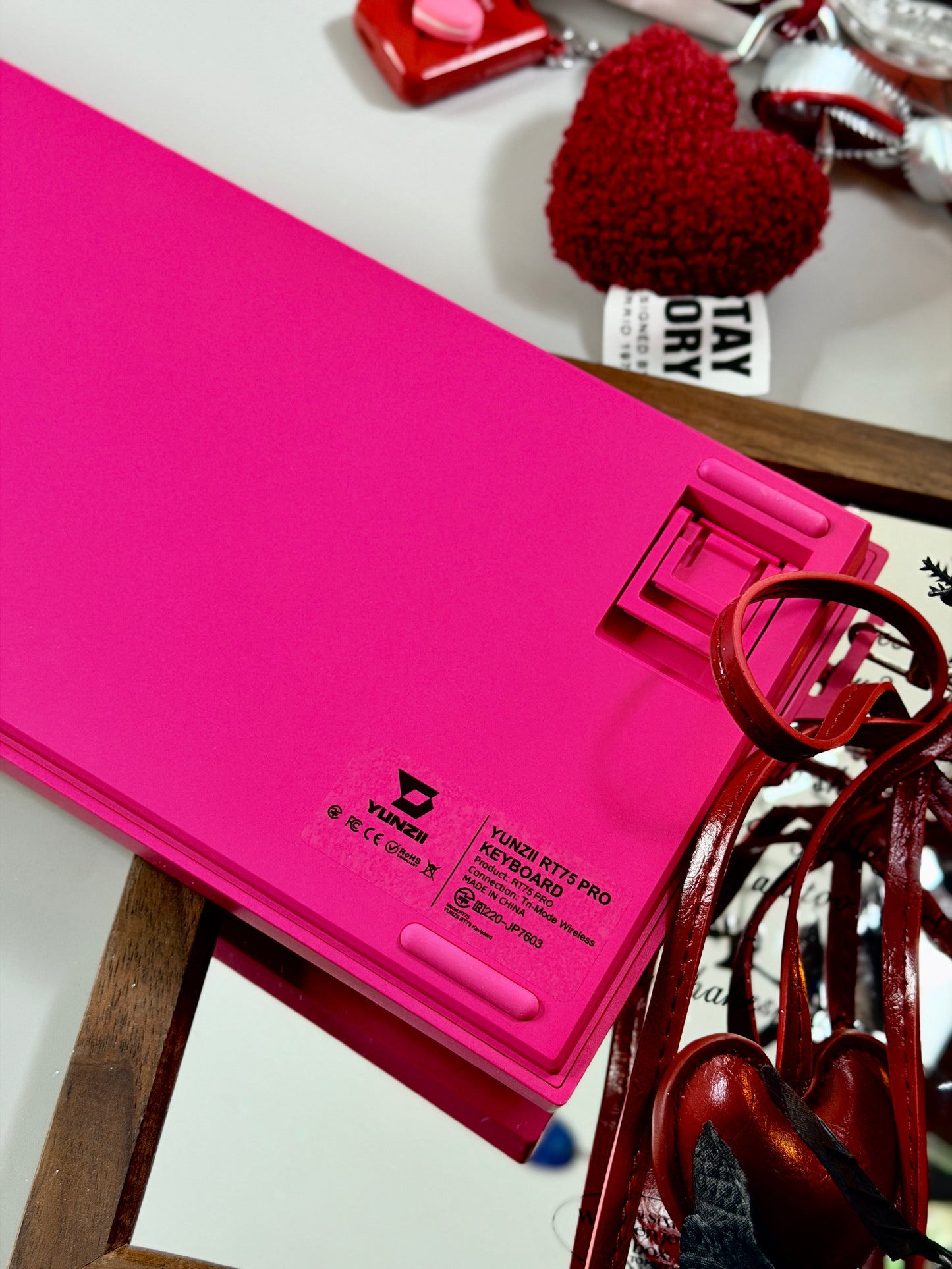Unboxing Clearance ONLY 1 Instock YUNZII RT75 PRO Magnetic Switch Wireless Gaming Keyboard + Pink Camo Keycaps