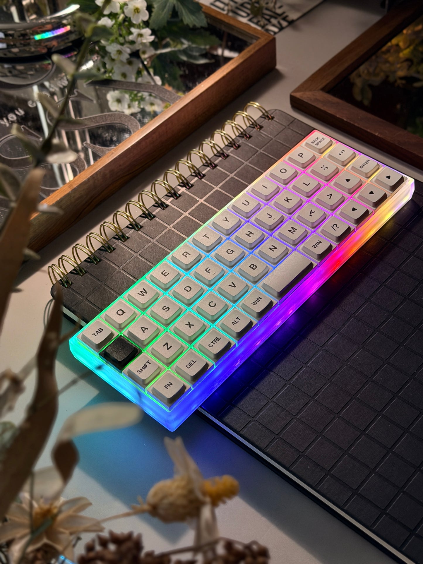 Unboxing Clearance ONLY 1 Instock Chosfox Geonix Rev.2.5 Mini 40% Low-Profile Mechanical Keyboard