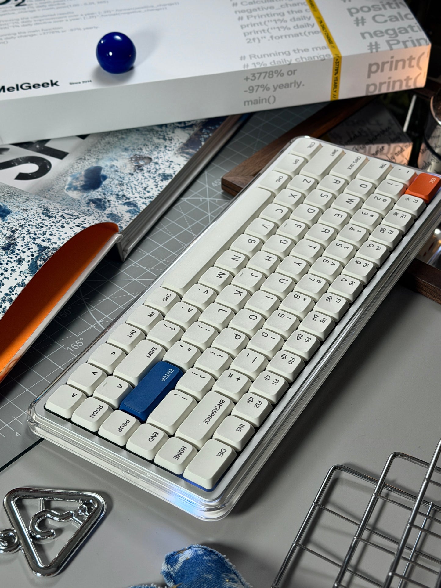 Unboxing Clearance ONLY 1 Instock MelGeek O2 Quiet Wireless Keyboard Low-Profile