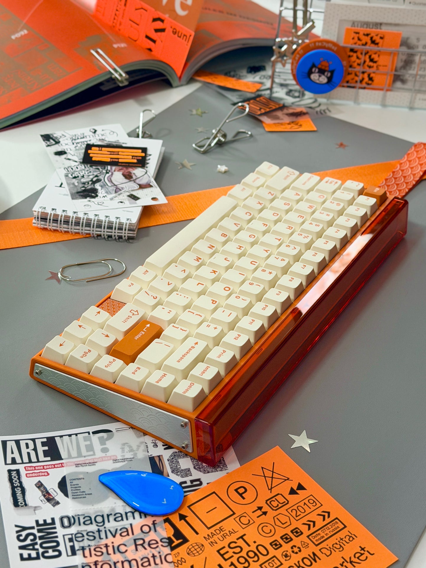 Unboxing Sample For Sales ONLY 1 Instock Orange AULA Hero 75 HE Tri-Mode Magnetic Keyboard