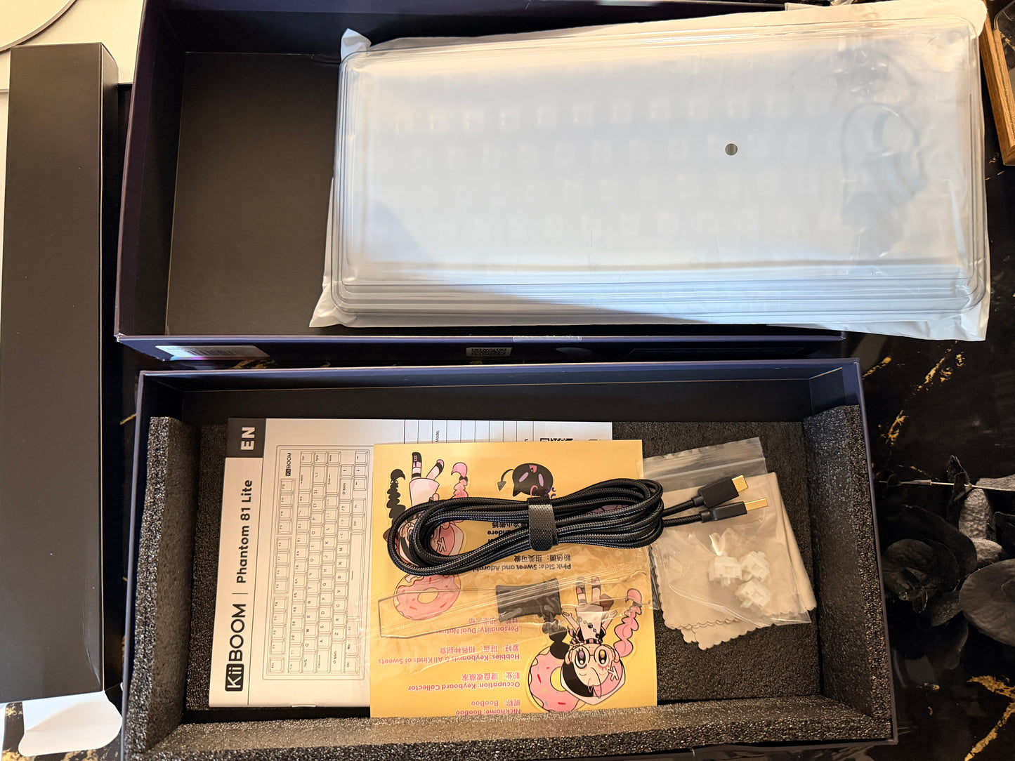 Unboxing Sample For Sales ONLY 1 Instock KiiBOOM Phantom81 Lite BLACK（not including shooting decorations）