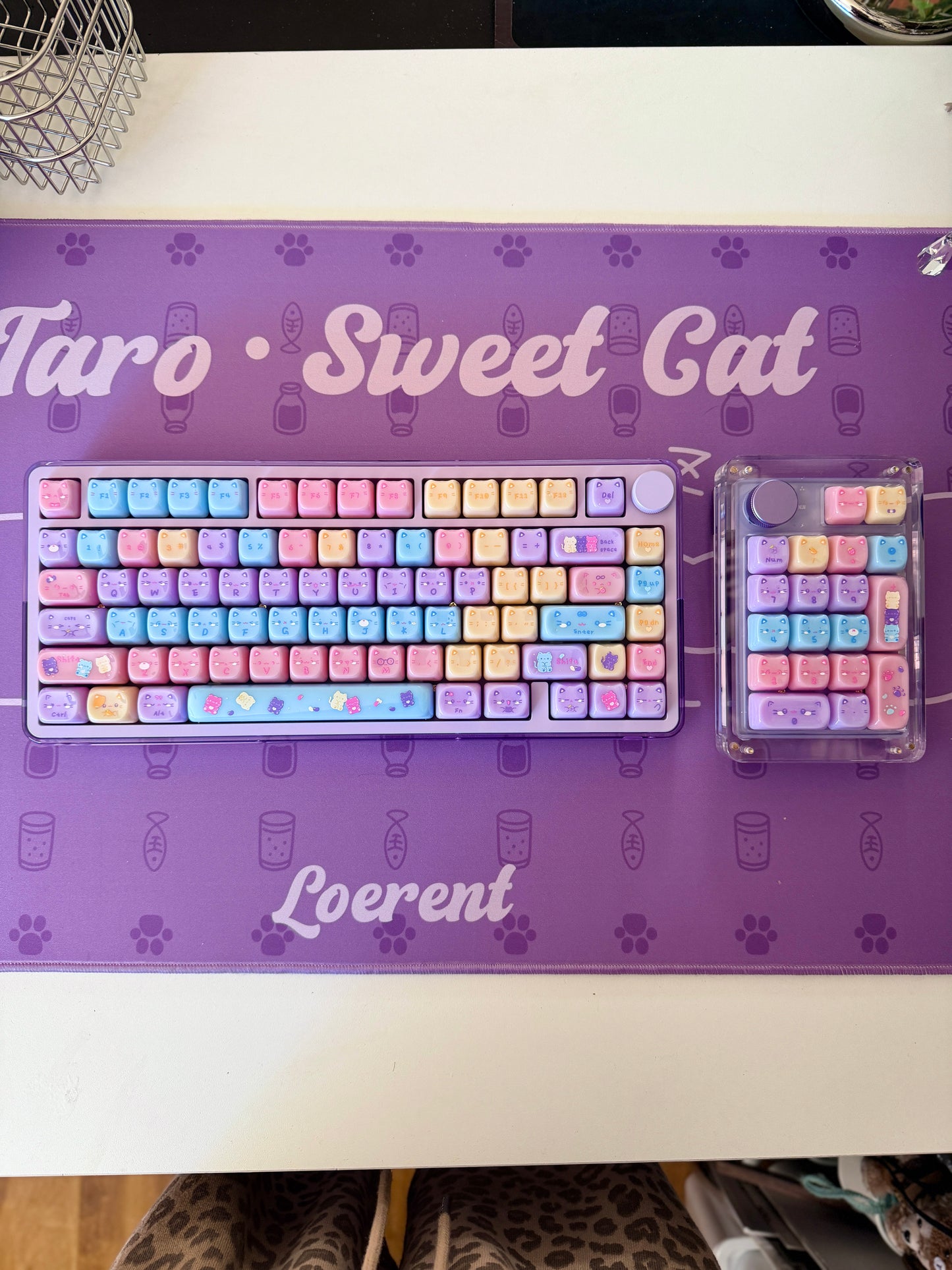 Unboxing Clearance ONLY 1 Instock Meow Pudding PC Keycap Set ➕KiiBOOM Breeze75 Purple Mechanical Keyboard ➕ Phantom 21 Number Pad