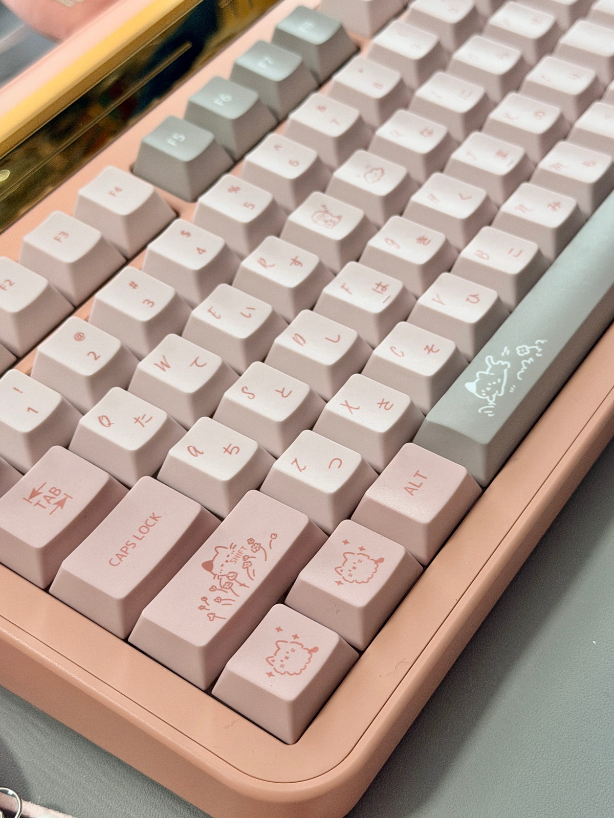 ONLY 1 Instock Prebuilt Aluminum Custom Mechanical Keyboard Targa98 Pink Set