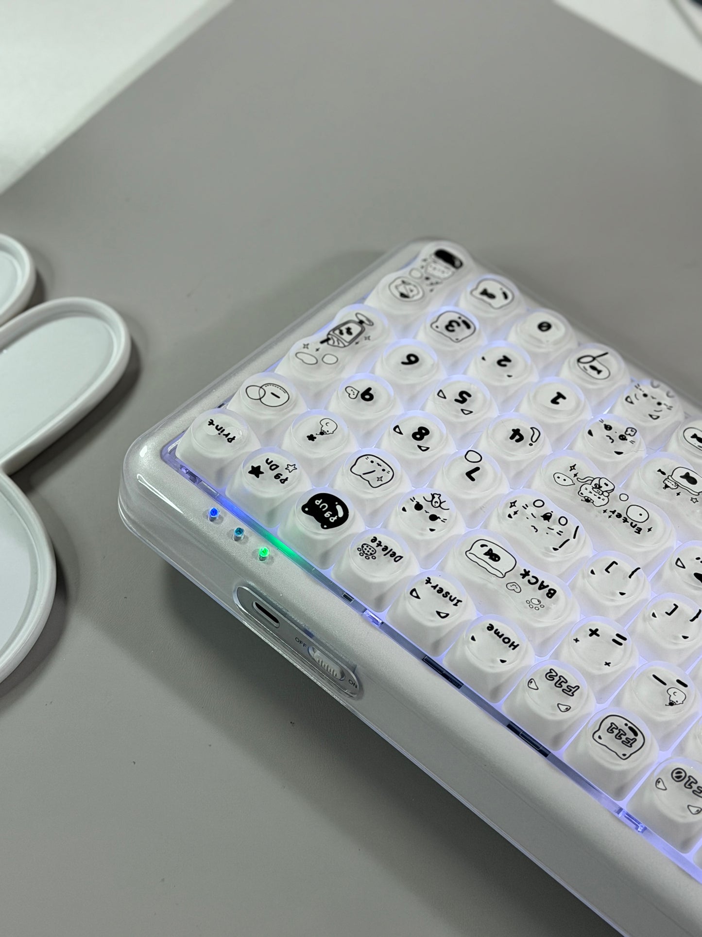 Unboxing Clearance ONLY 1 Instock MechLands X Maorbeng X100 PRO Membrane Keyboard with Number Pad RGB Backlits Wireless