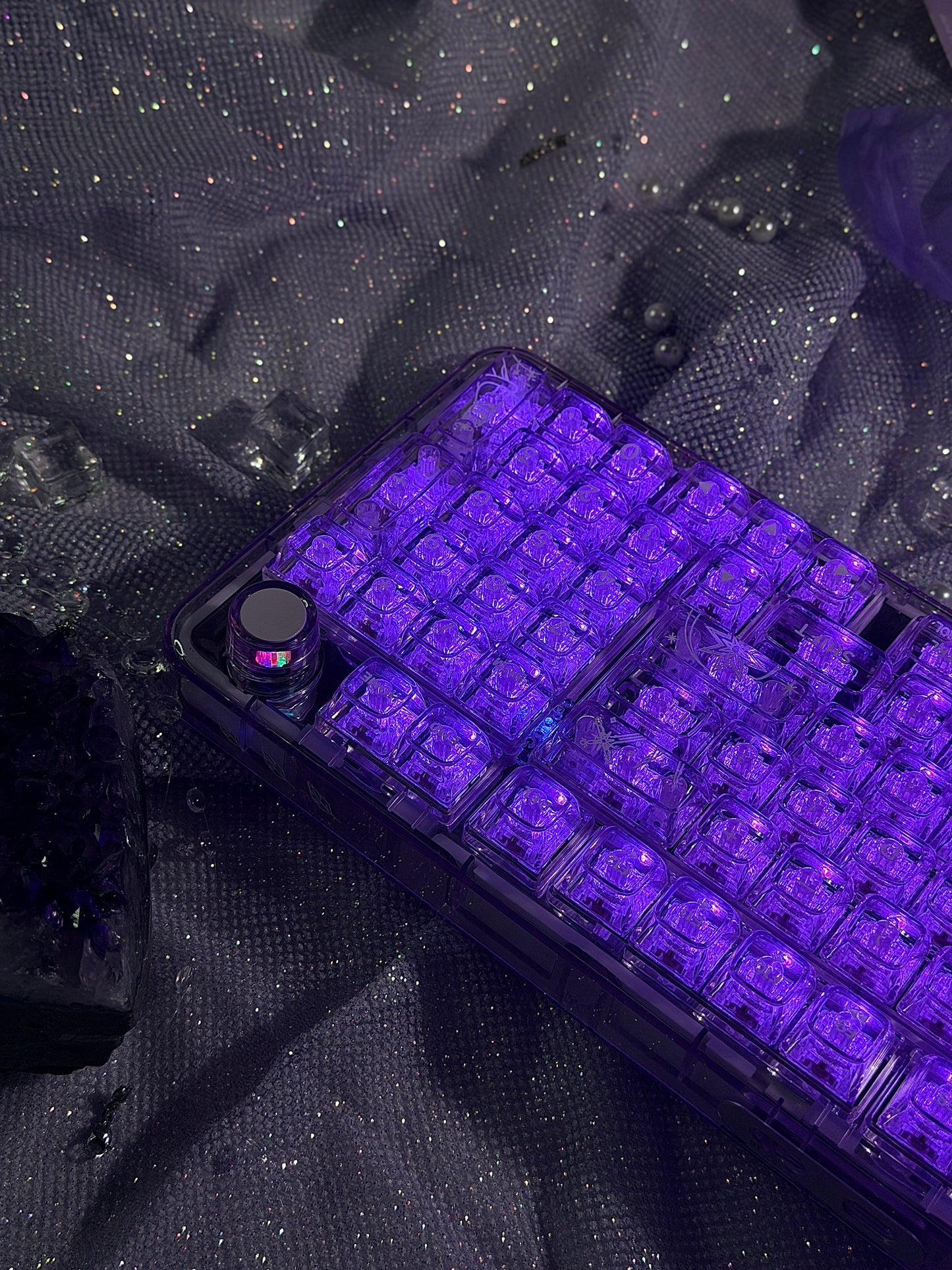 Sample For Sale ONLY 1 Instock YUNZII X98 Wireless Mechanical Gaming Keyboard (Purple, Crystal Switch)