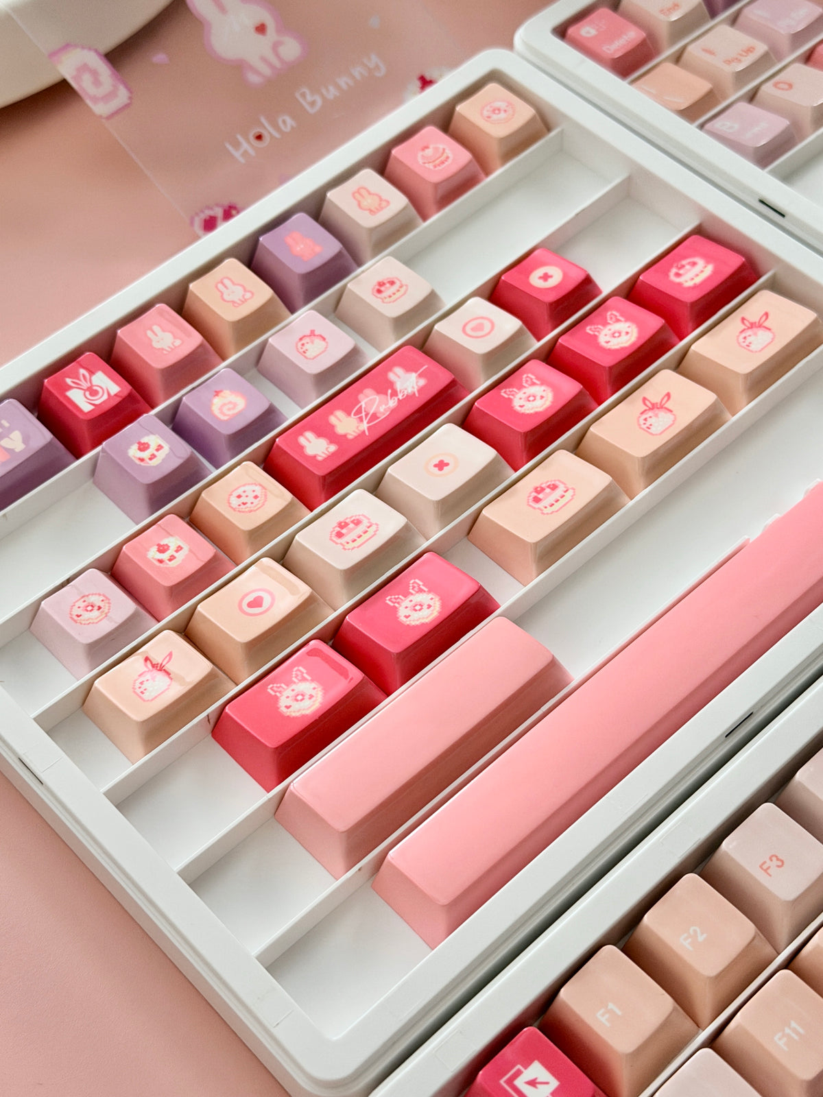 ONLY 1 Instock Prebuilt Targa98 Anordized Pink Aluminum Custom Mechanical Keyboard