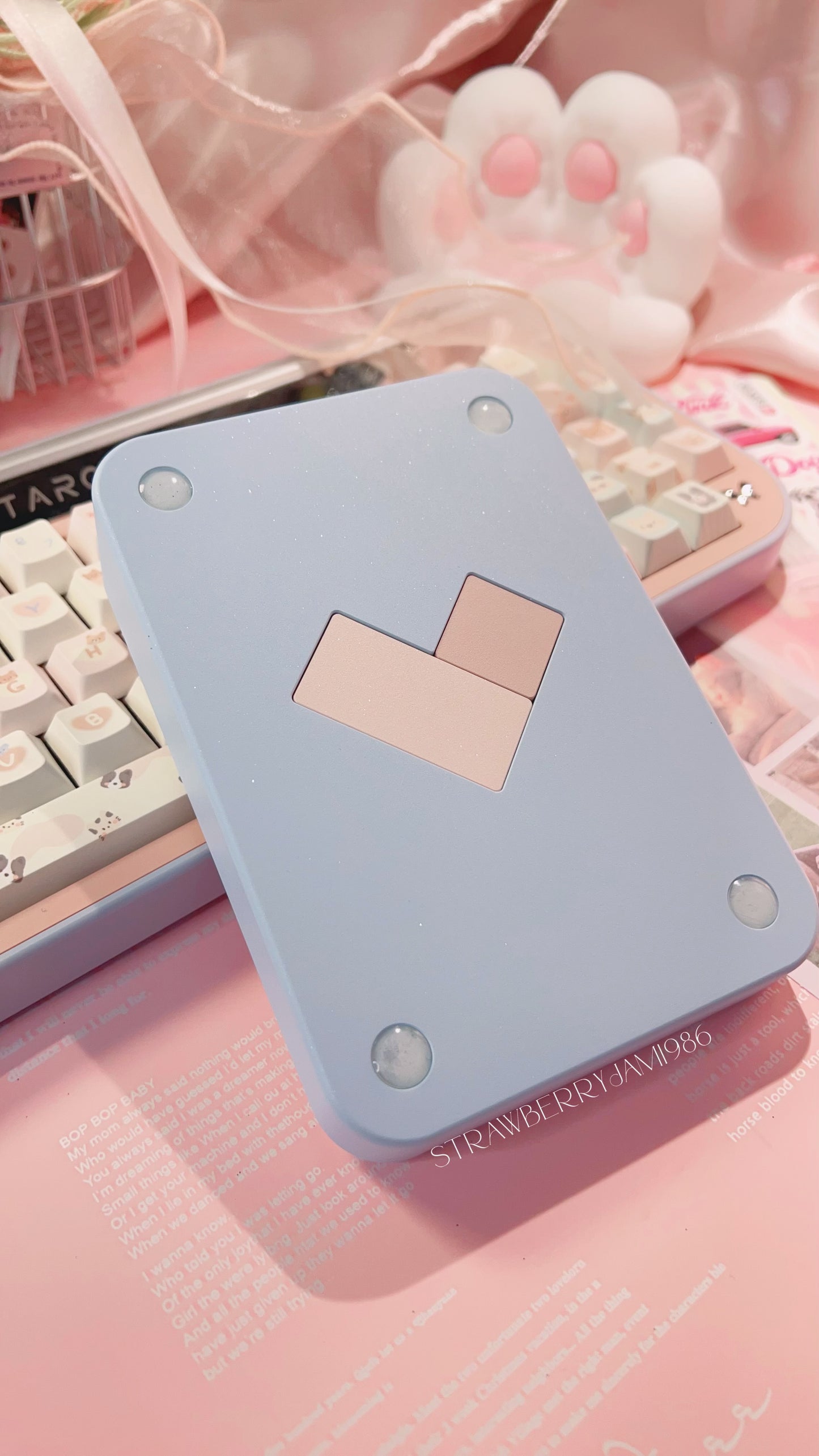 Preorder Prebuilt Targa65 Pink Blue Aluminum Customized Mechanical Keyboard