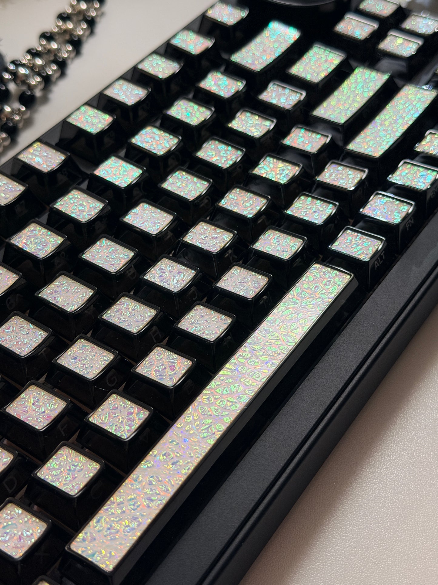#0251Metal Paint Mixing Coated Keycap Cherry Profile (Not including keyboard)