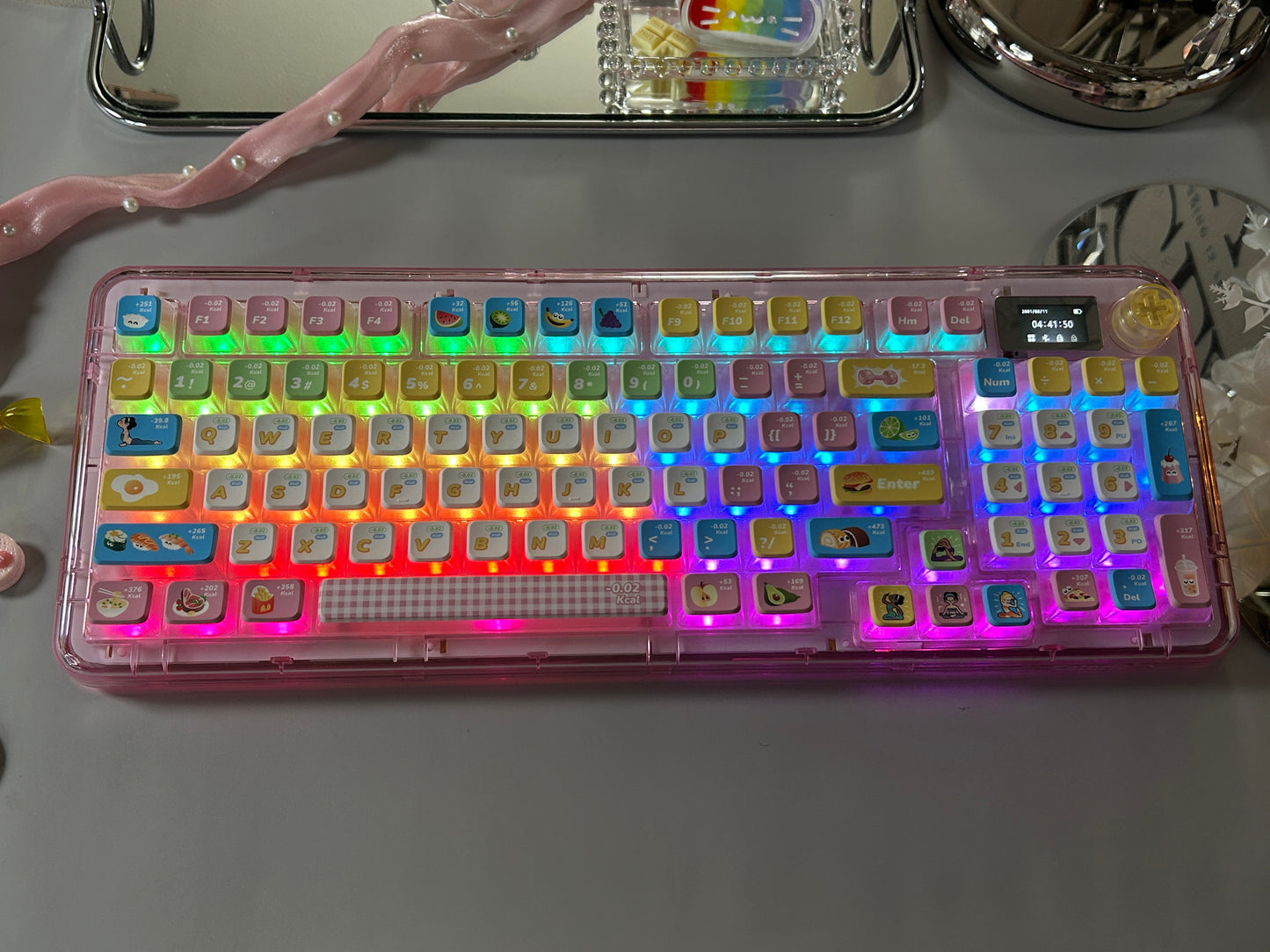 Unboxing Sample For Sales ONLY 1 Instock PIIFOX ER95 Triple-Mode Wireless Mechanical Keyboard With LCD Screen