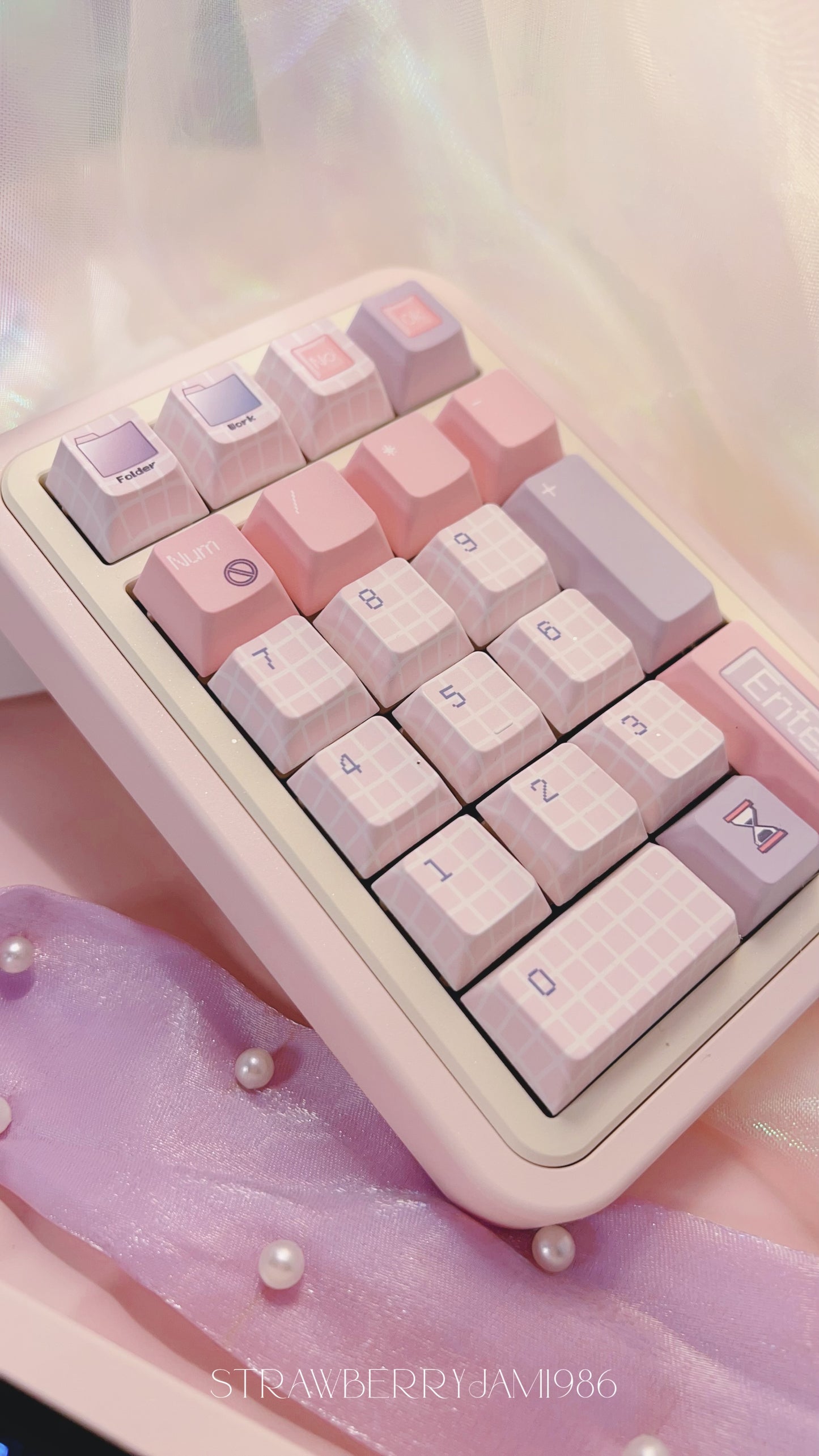 112 mocoo Purple Pink Floating Window y2k keycap