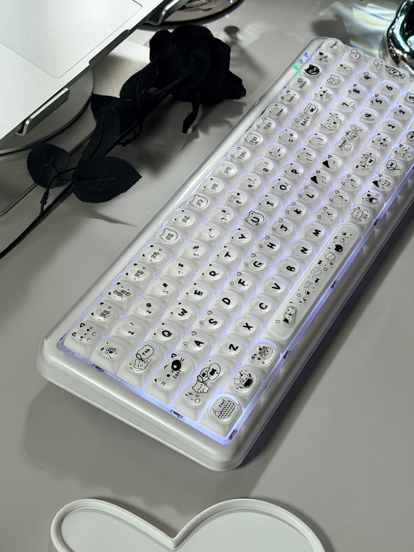 Unboxing Clearance ONLY 1 Instock MechLands X Maorbeng X100 PRO Membrane Keyboard with Number Pad RGB Backlits Wireless