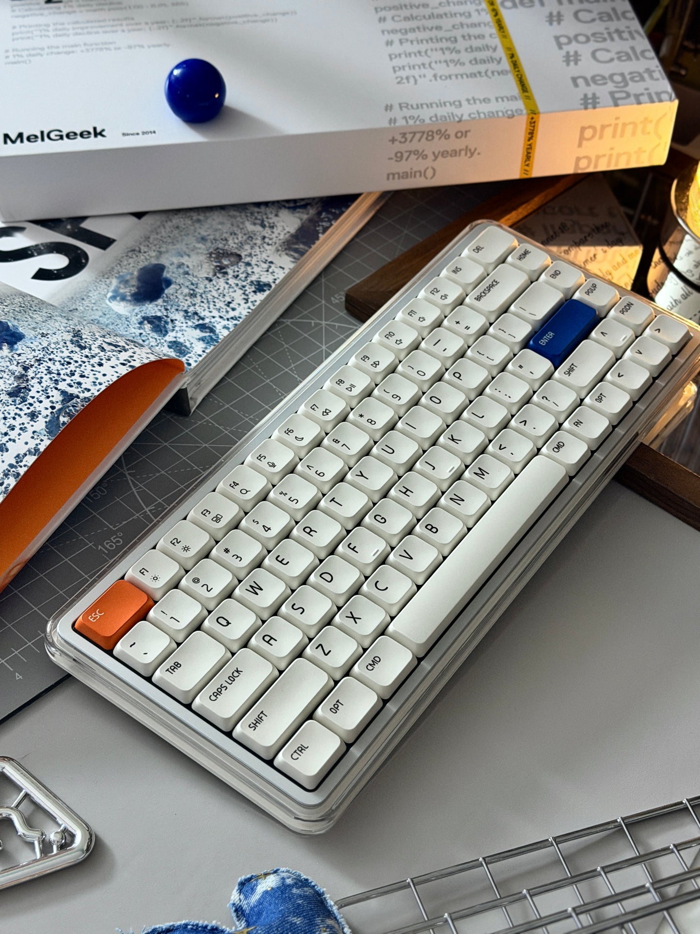 Unboxing Clearance ONLY 1 Instock MelGeek O2 Quiet Wireless Keyboard Low-Profile