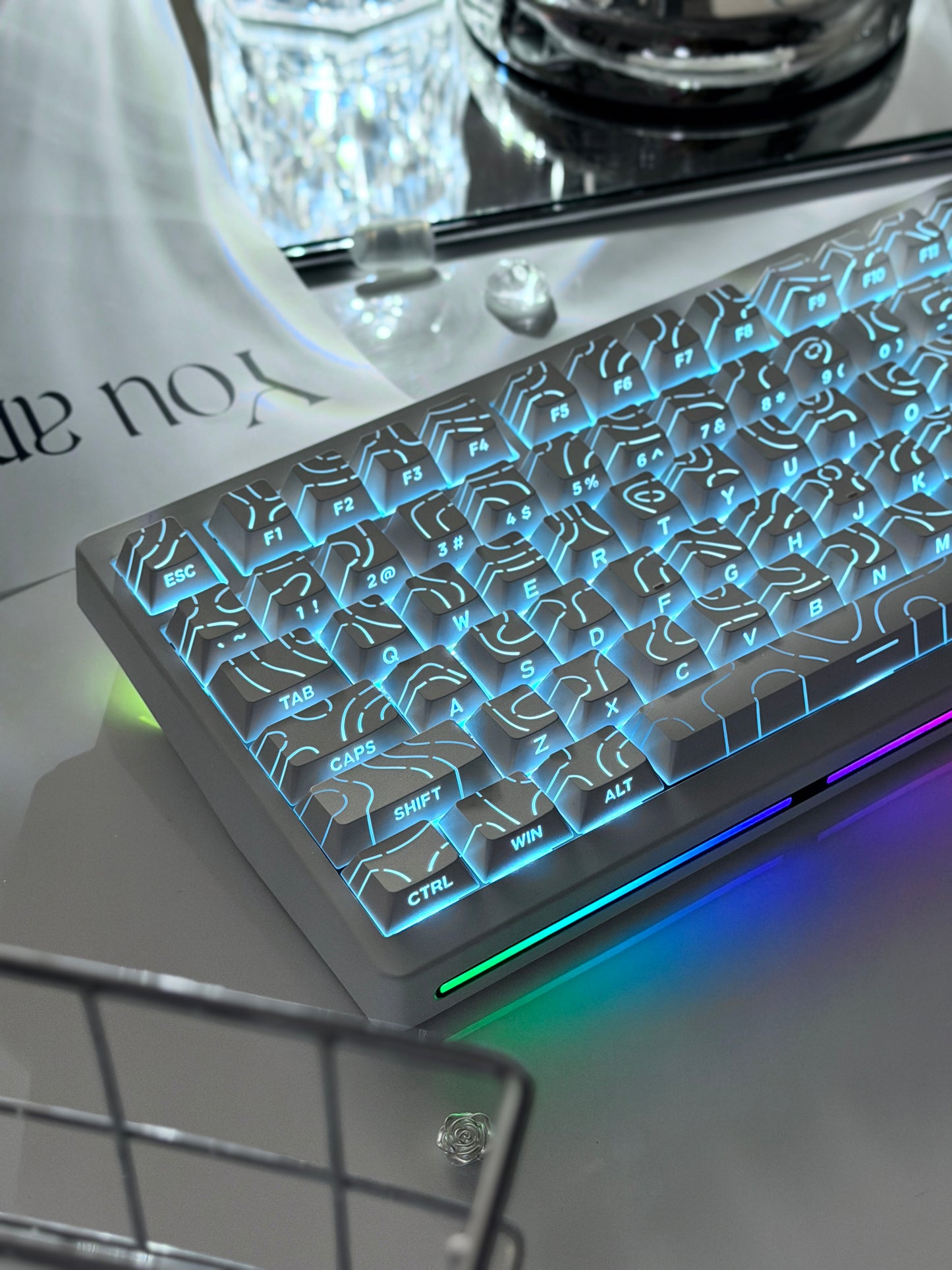 Unboxing ONLY 1 Instock ELECFOX SPECTRA75 Mechanical Gaming Keyboard Wireless RGB Backlight Dot Matrix Display