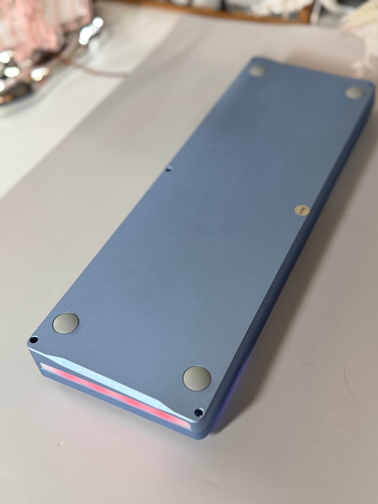 Unboxing For SALEs Womier SK71 Gaming Keyboard Aluminum Wireless Mechanical Creamy Keyboard Silver Blue