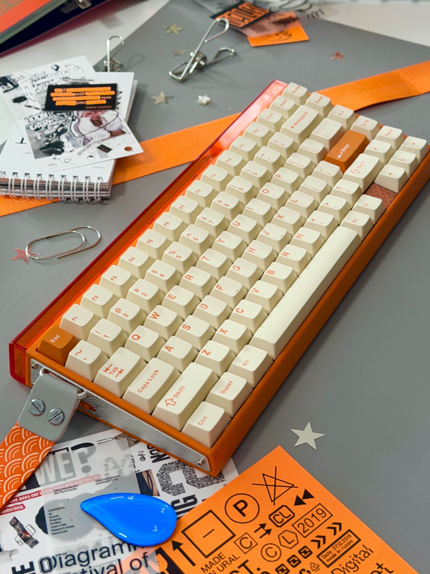 Unboxing Sample For Sales ONLY 1 Instock Orange AULA Hero 75 HE Tri-Mode Magnetic Keyboard