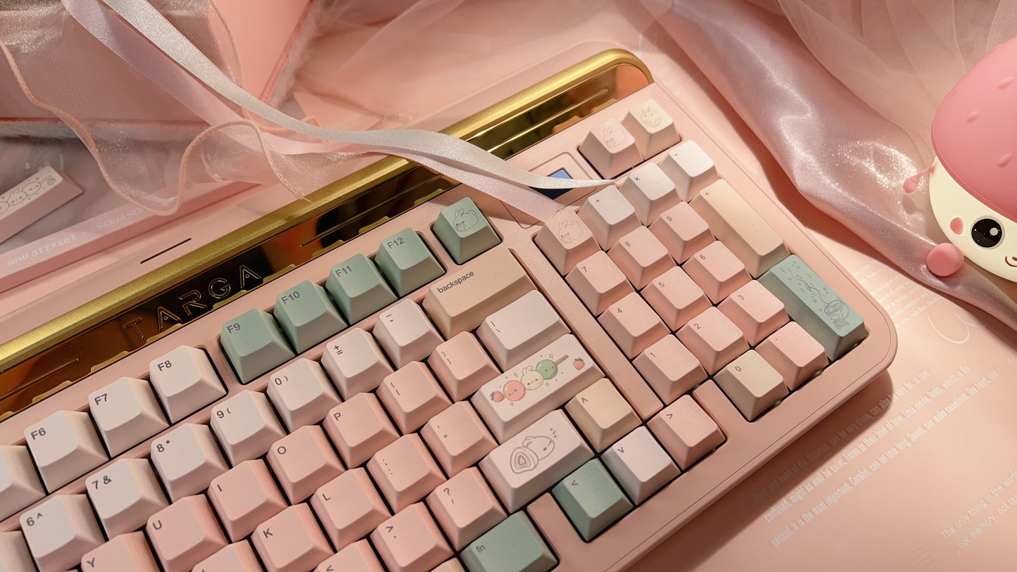 mechbunni x strawberryjam1986 sweet dango peach green Keycap